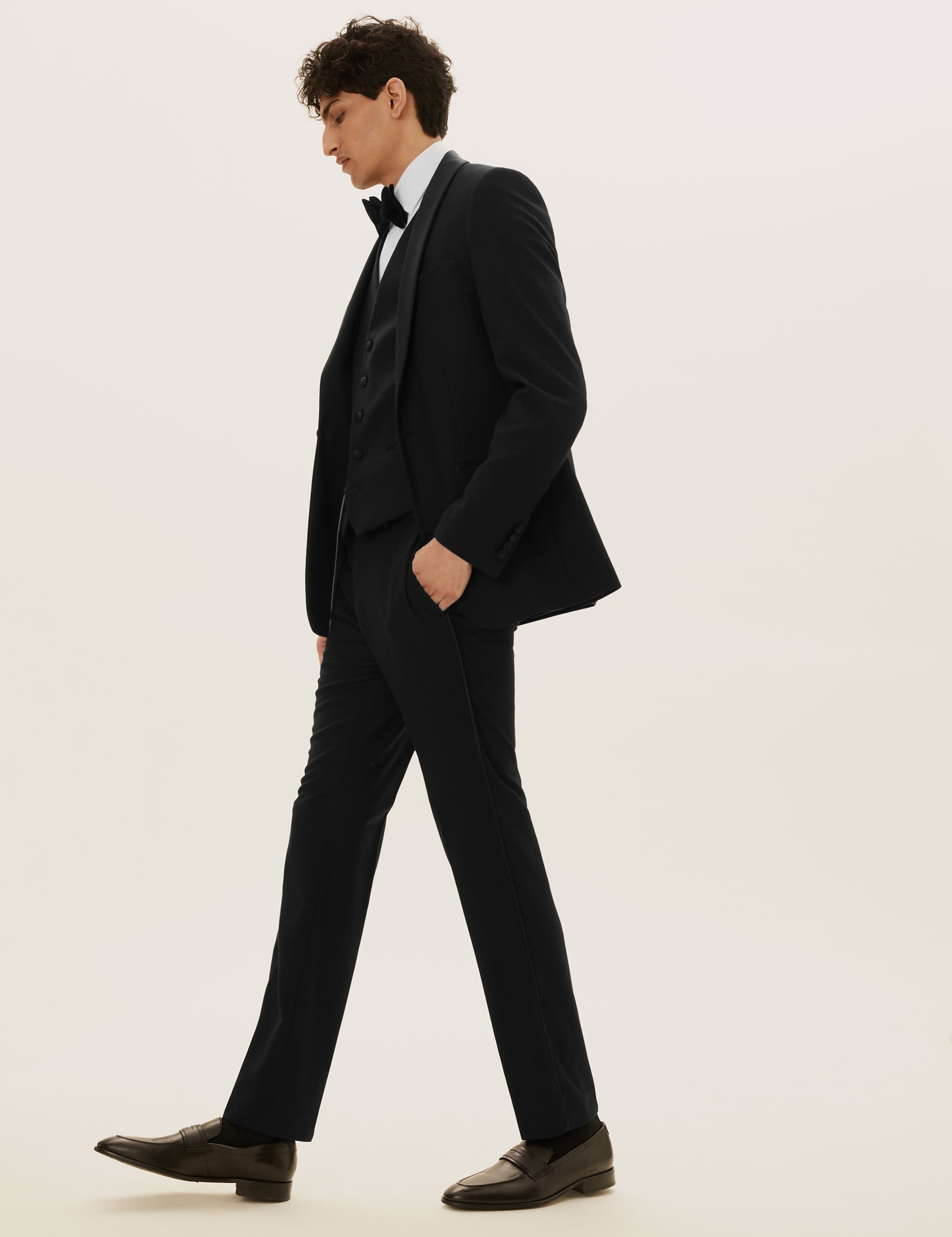 Black Textured Slim Fit Jacket 6 of 10