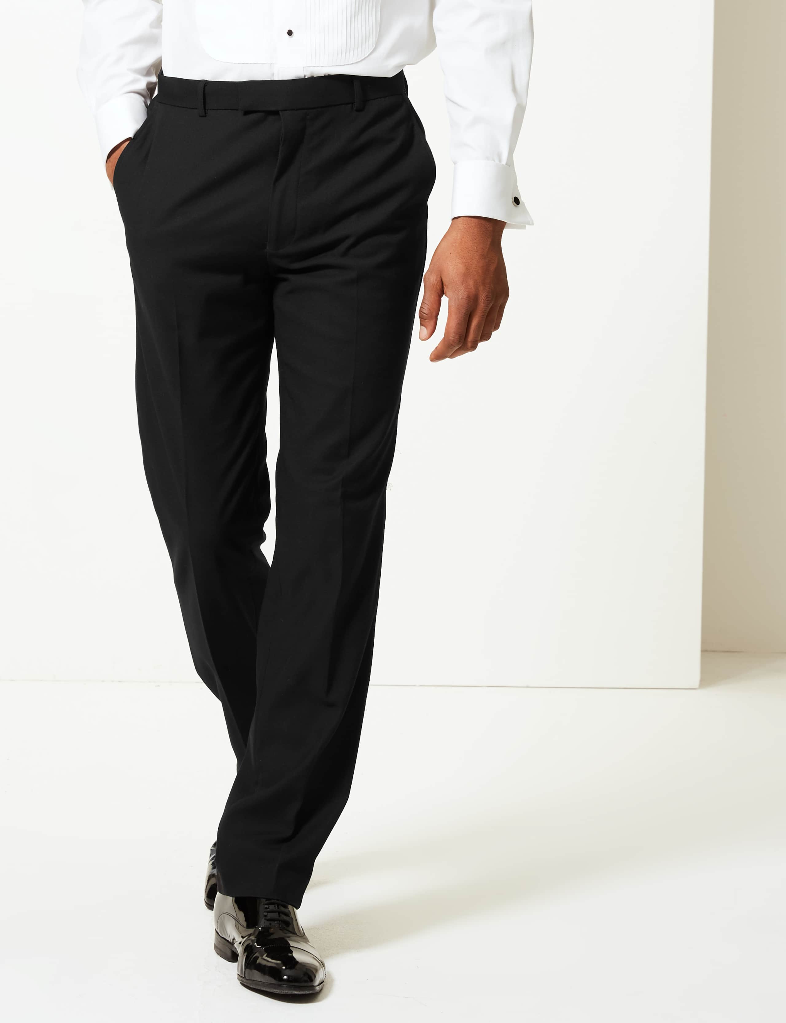Black Tailored Fit Trousers 3 of 6