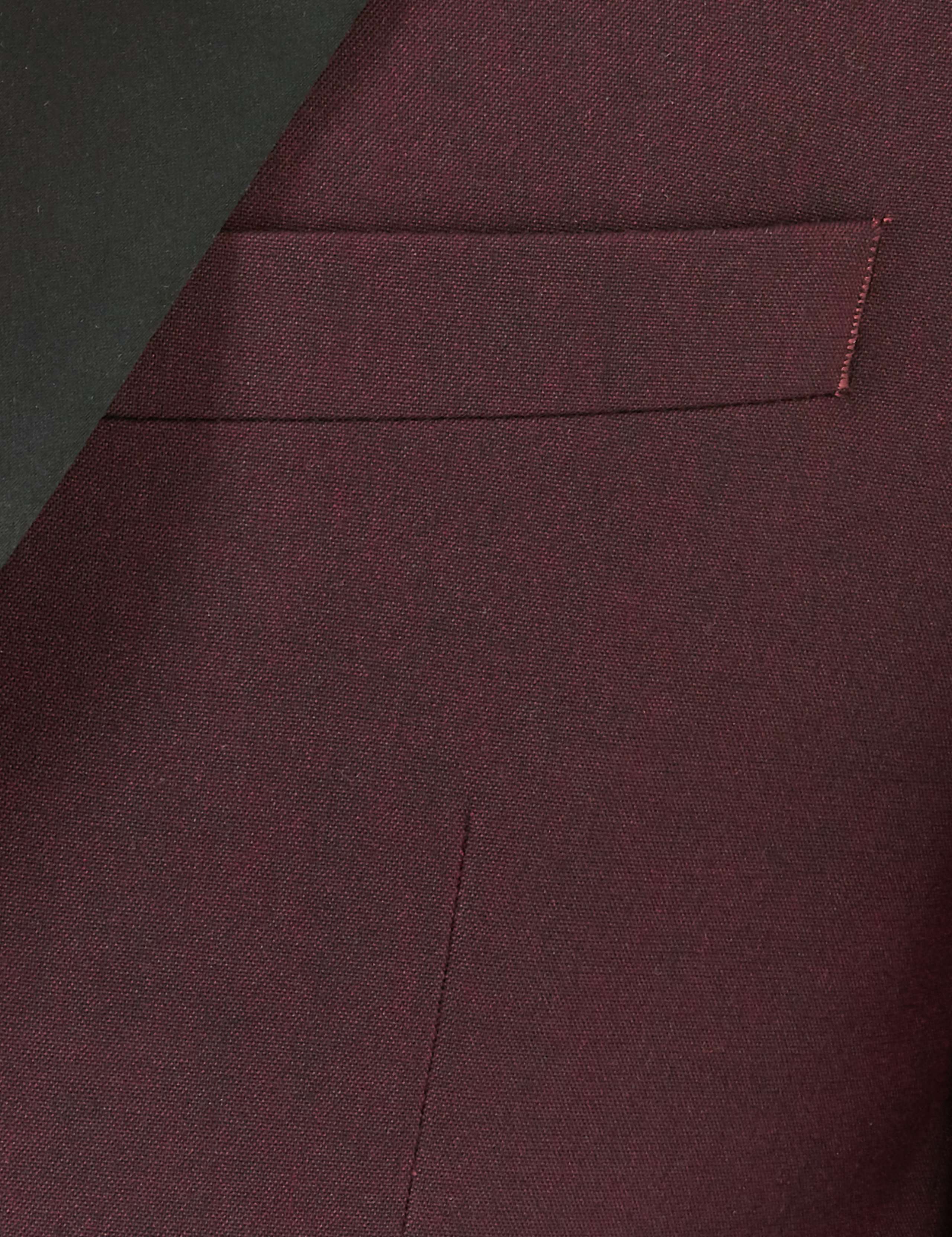 Burgundy Slim Fit Dinner Jacket 8 of 8