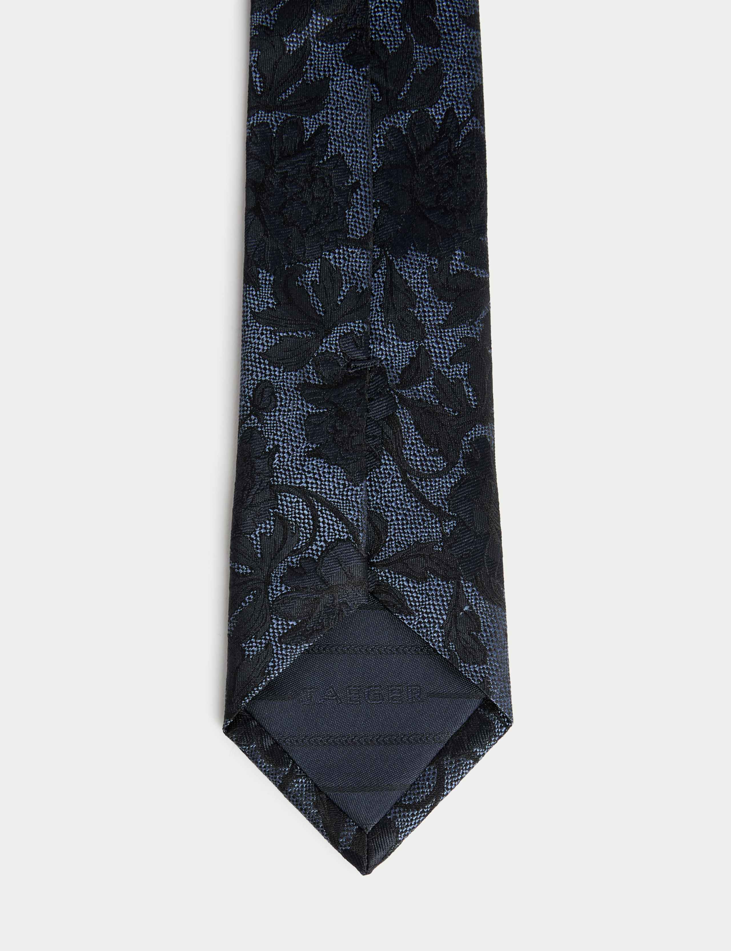 Slim Floral Pure Silk Tie 2 of 2