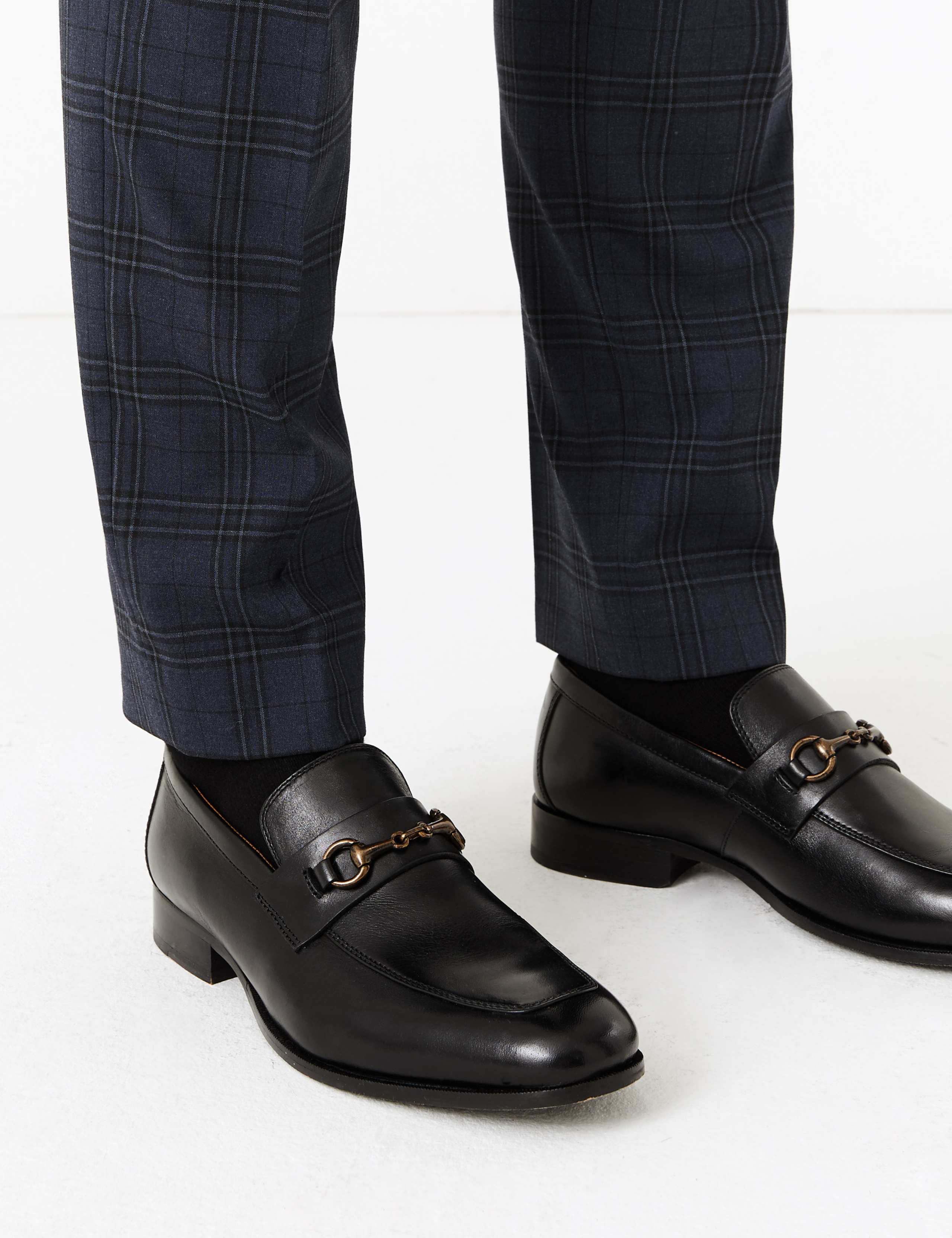 Slim Fit Checked Stretch Trousers 5 of 7