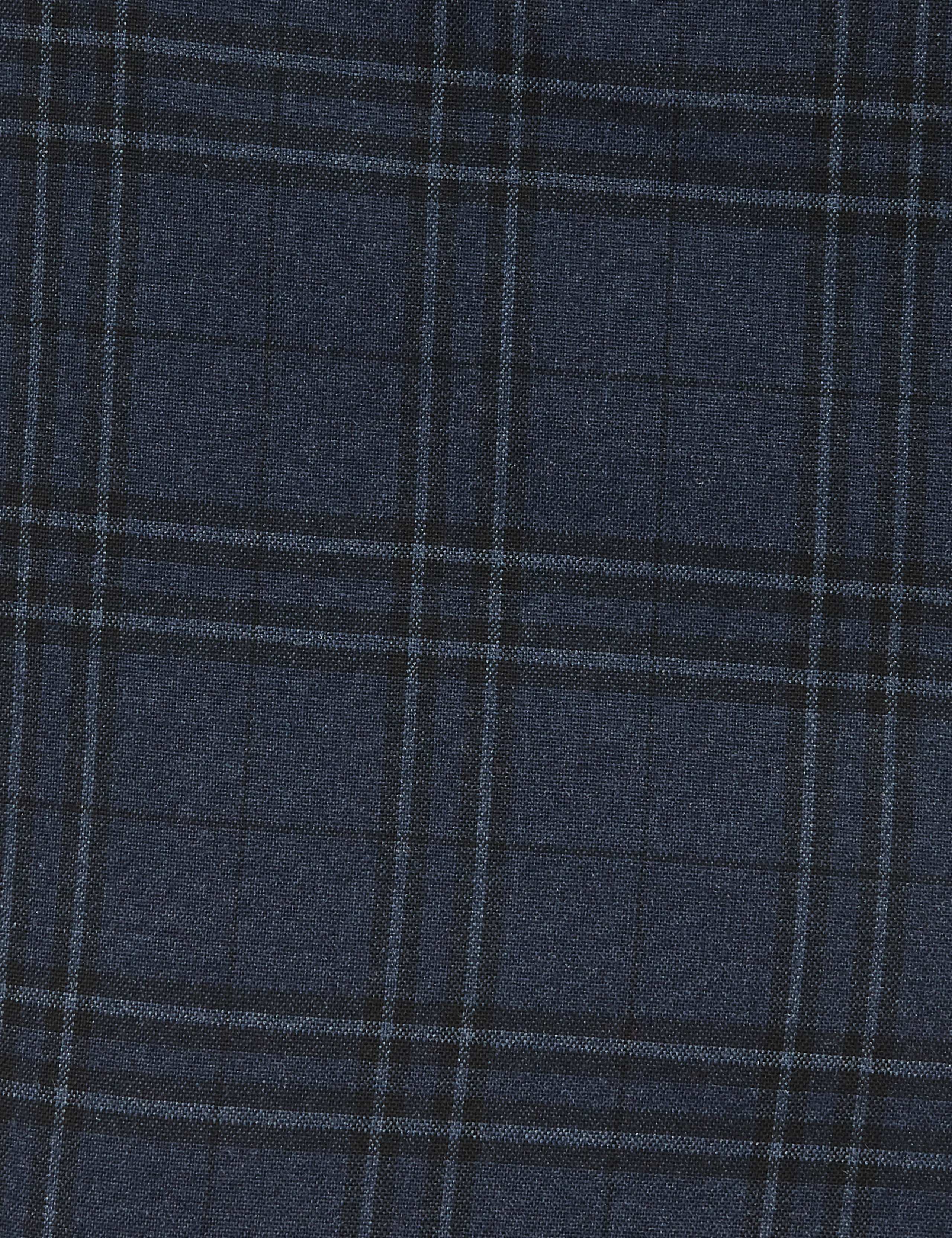 Slim Fit Checked Stretch Trousers 7 of 7