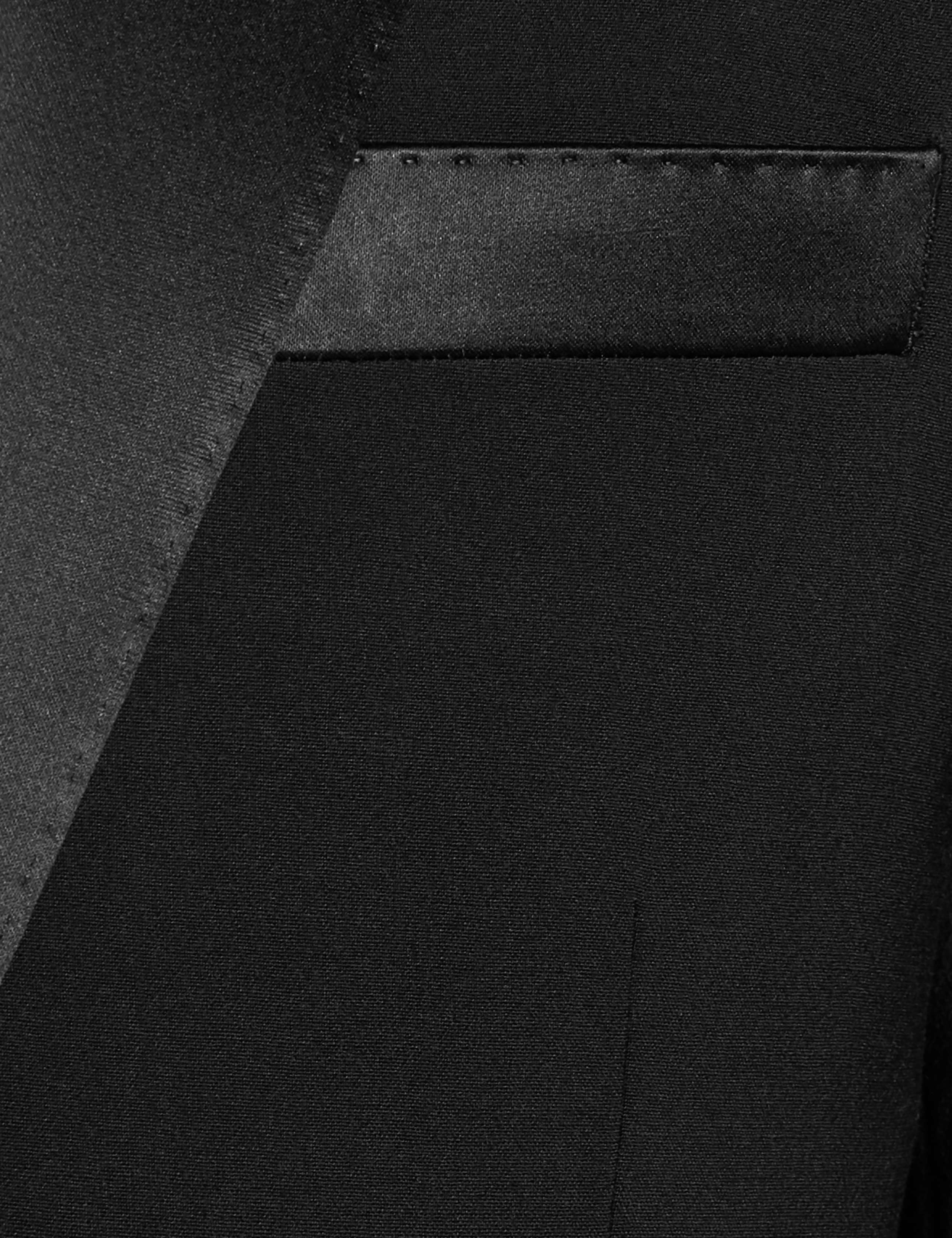 Black Tailored Fit Wool Rich Jacket 8 of 9