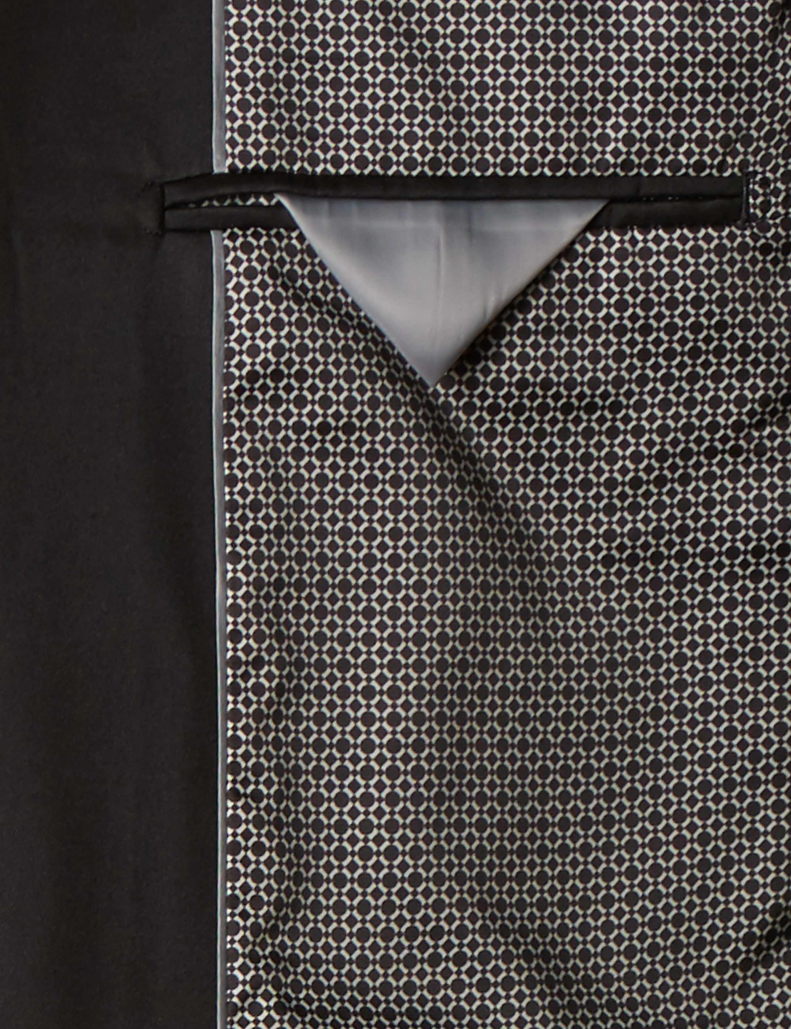 Black Tailored Fit Wool Rich Jacket 9 of 9