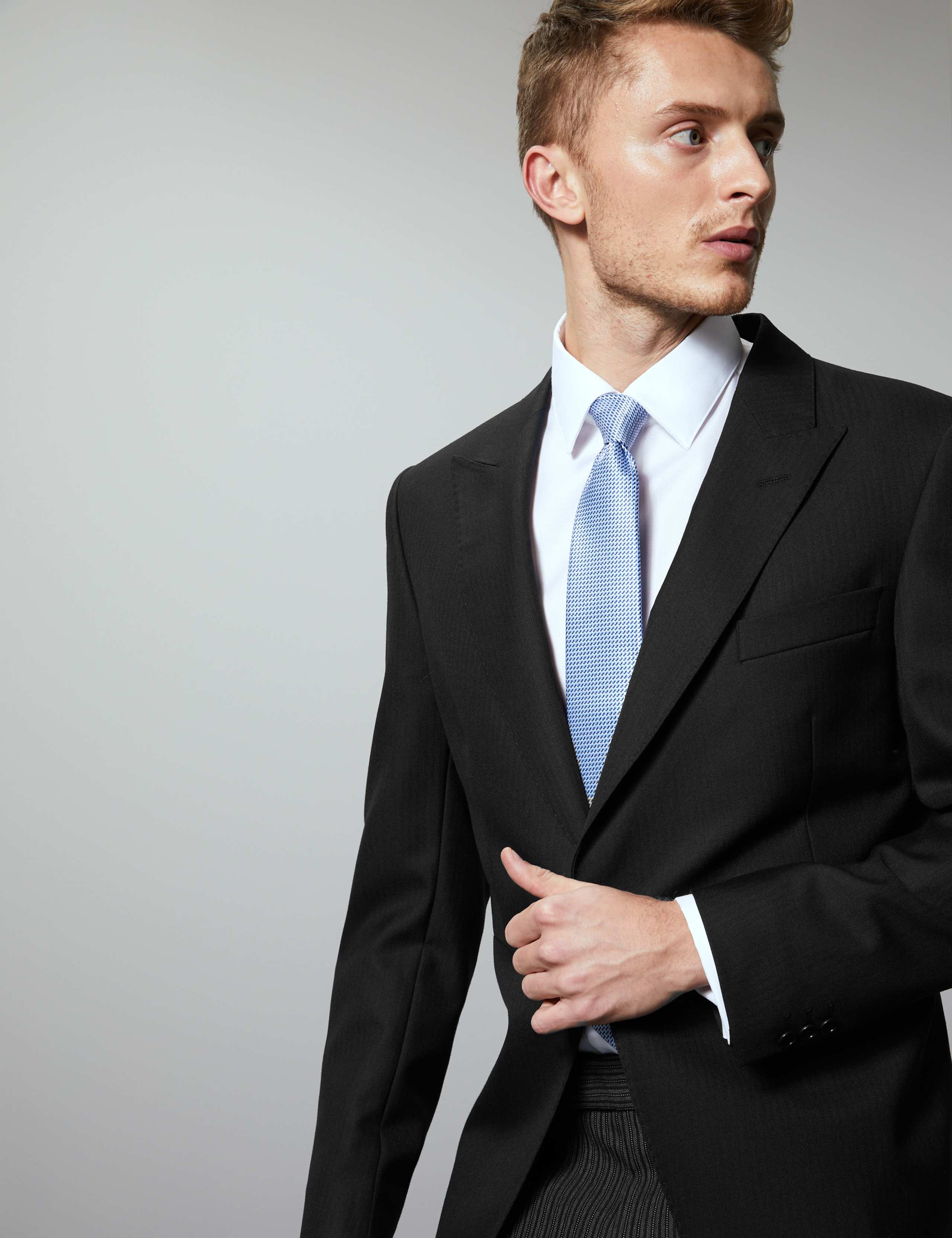 Black Regular Fit Wool Blend Jacket 3 of 8