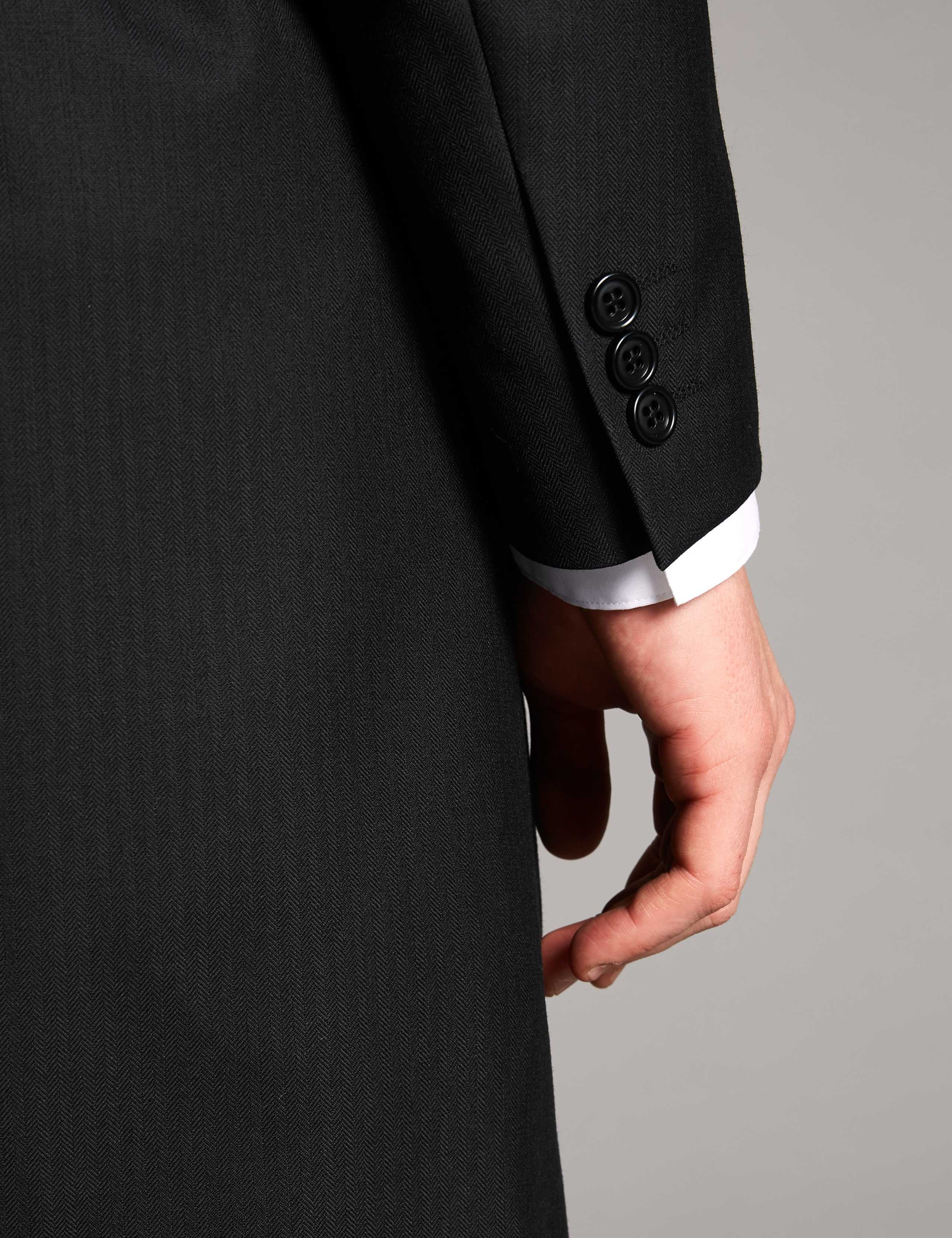 Black Regular Fit Wool Blend Jacket 5 of 8