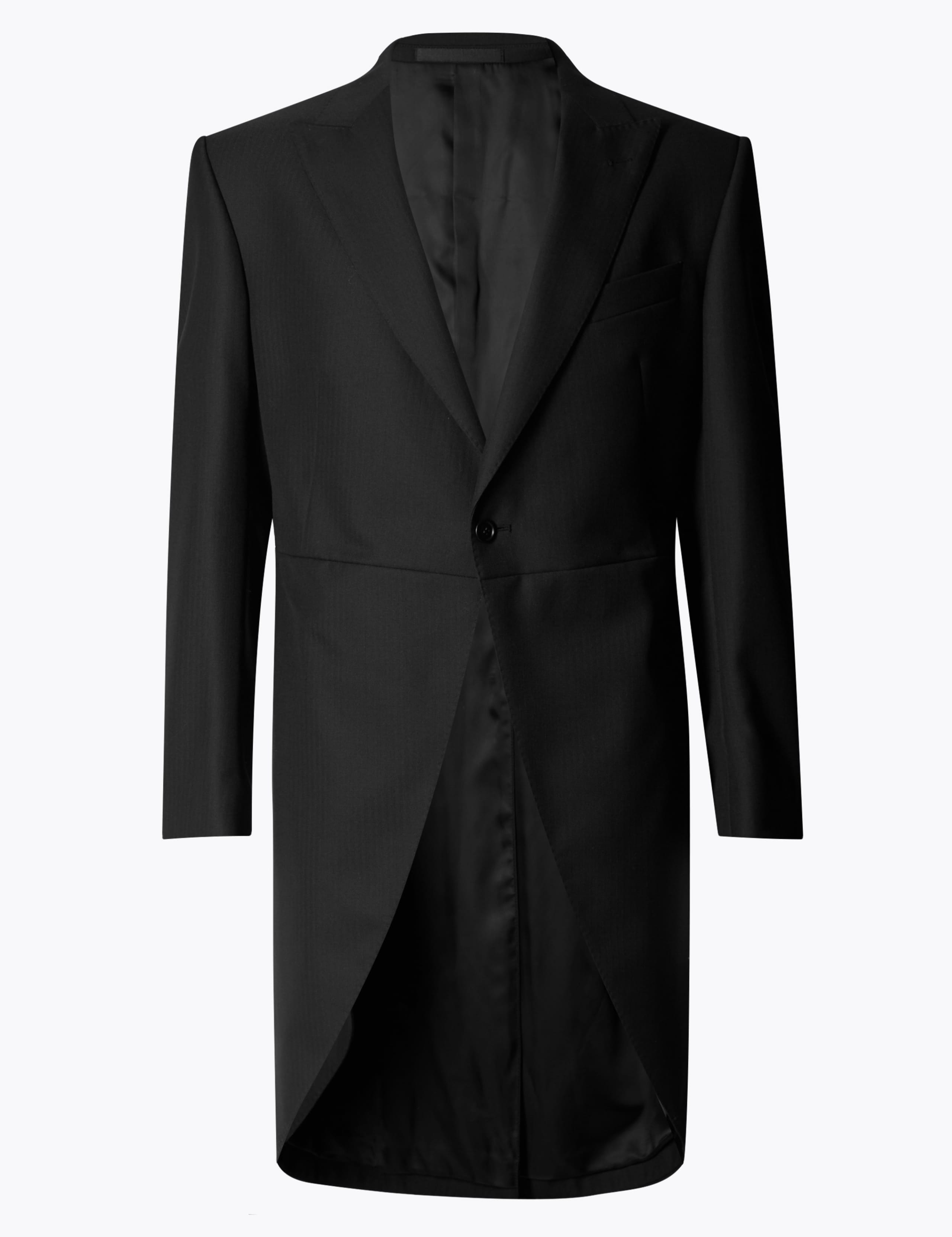 Black Regular Fit Wool Blend Jacket 2 of 8