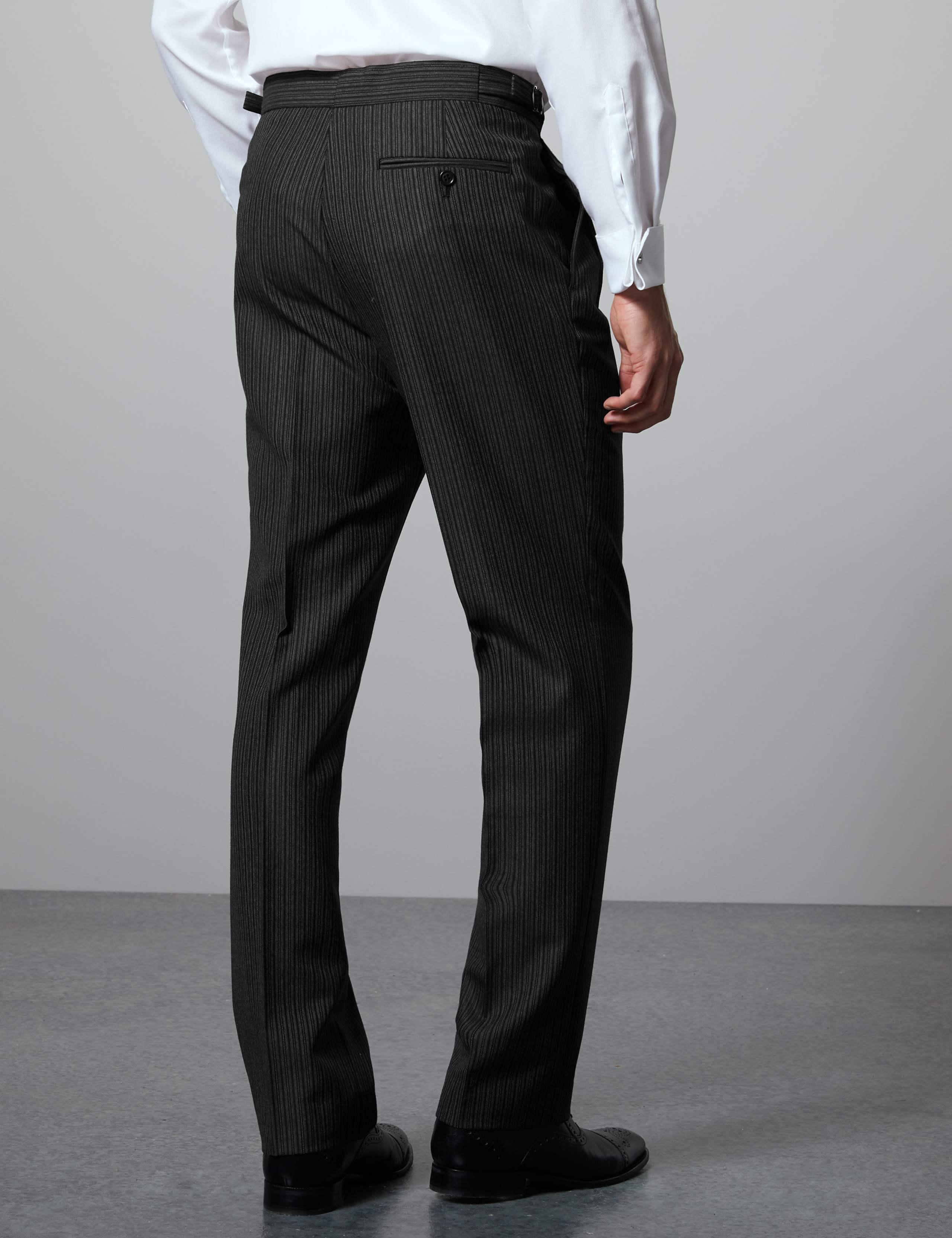 Charcoal Regular Fit Wool Blend Trousers 4 of 5