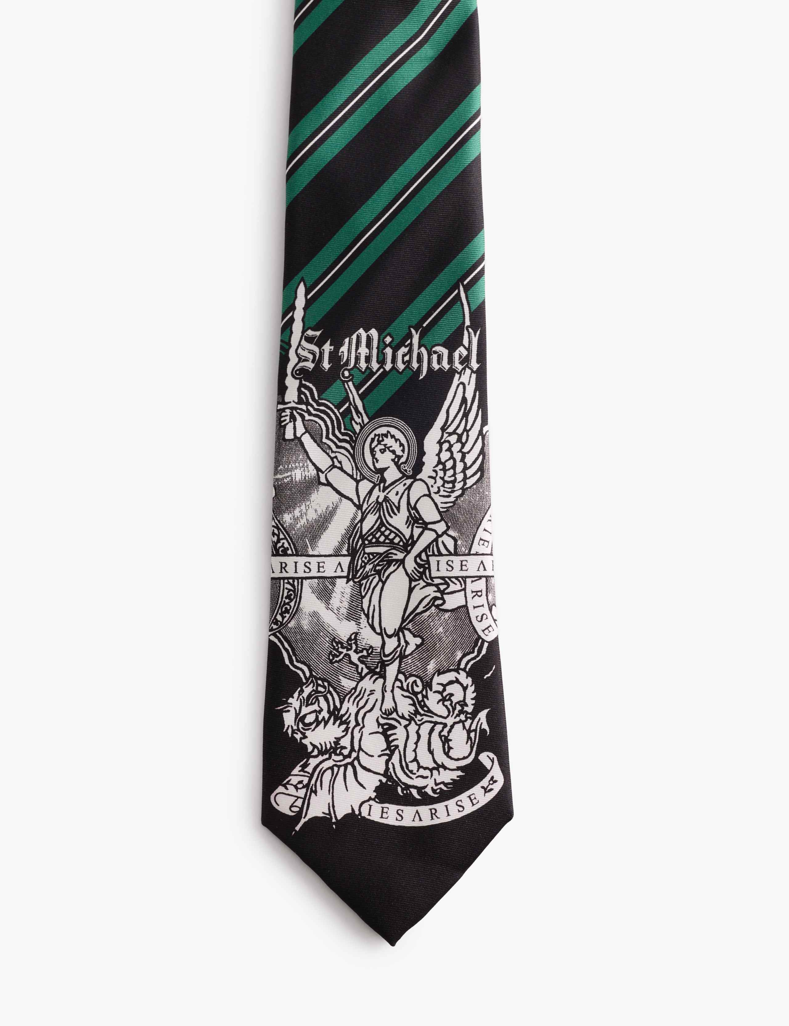 Striped Jacquard Pure Silk Tie 2 of 4