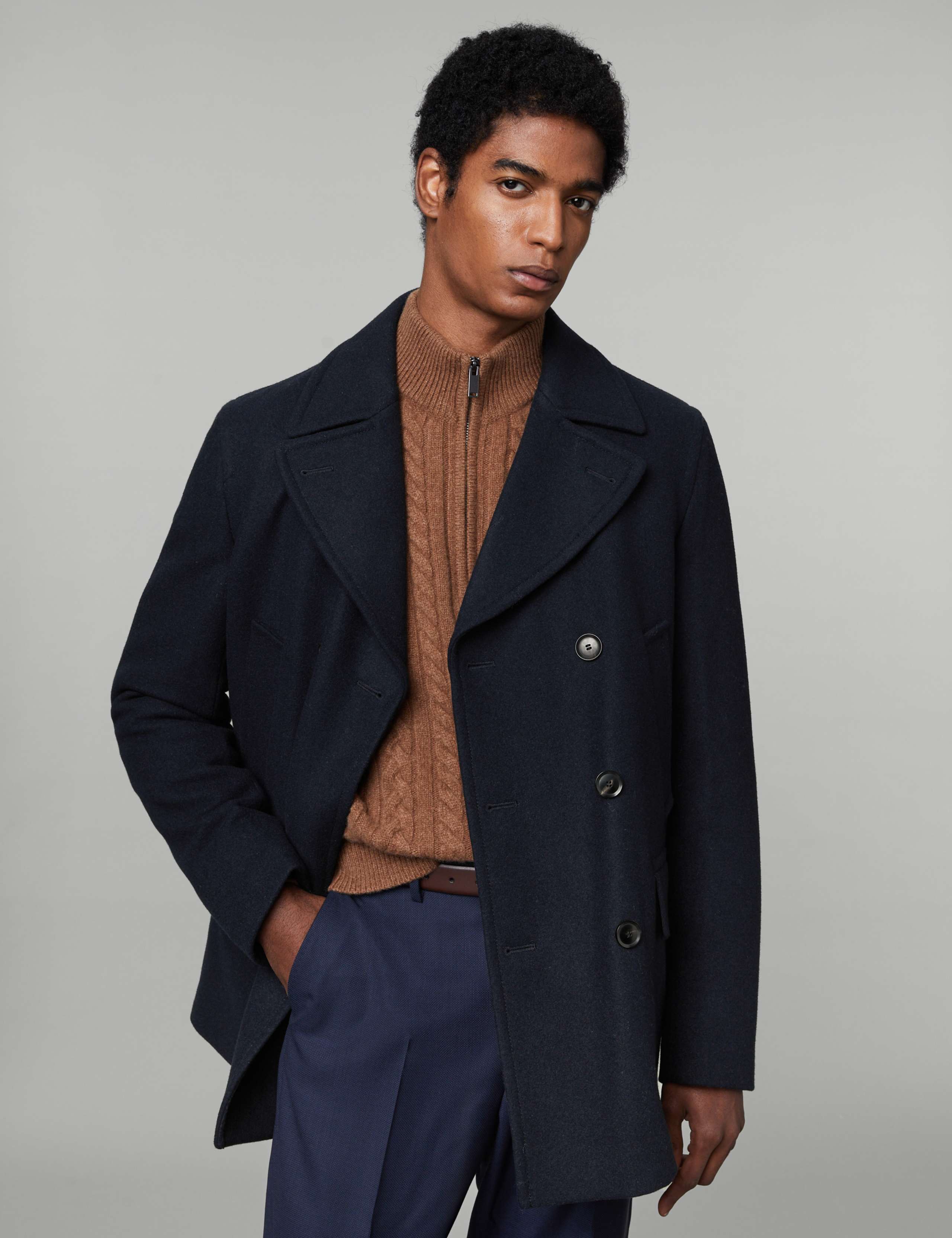 Pure Wool Peacoat 1 of 11