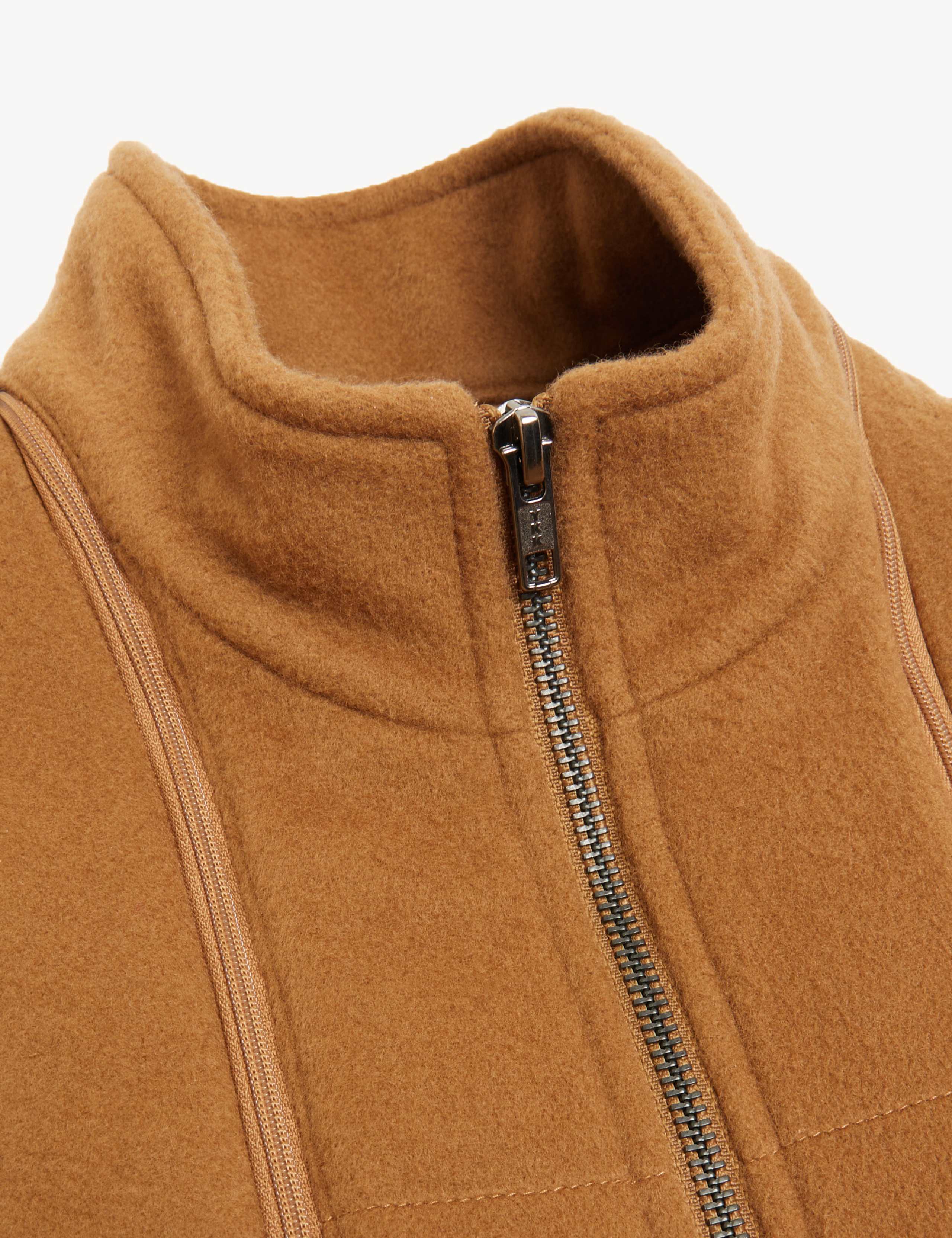 Italian Wool with Cashmere Overcoat with Zip Out Bib 13 of 13