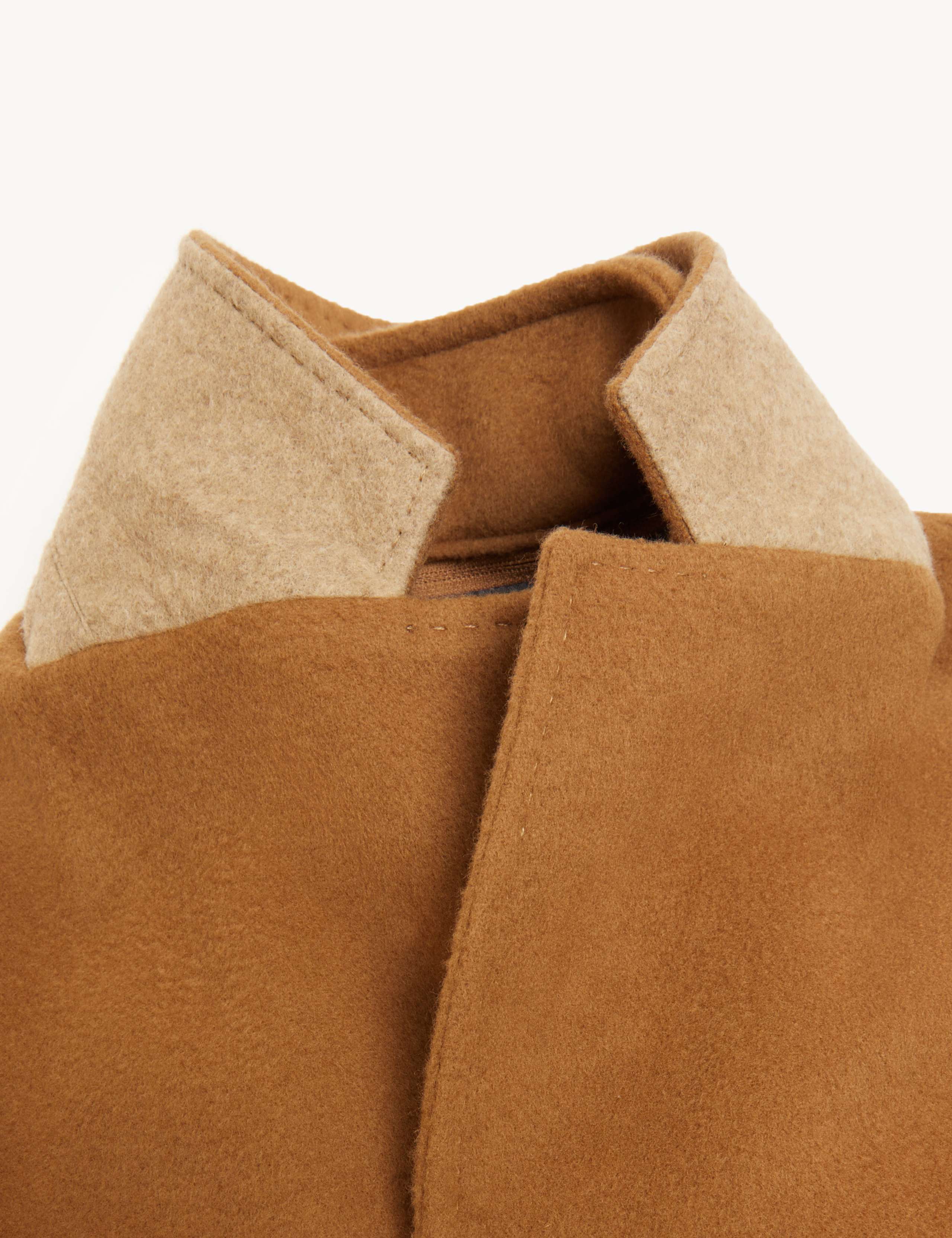 Italian Wool with Cashmere Overcoat with Zip Out Bib 9 of 13