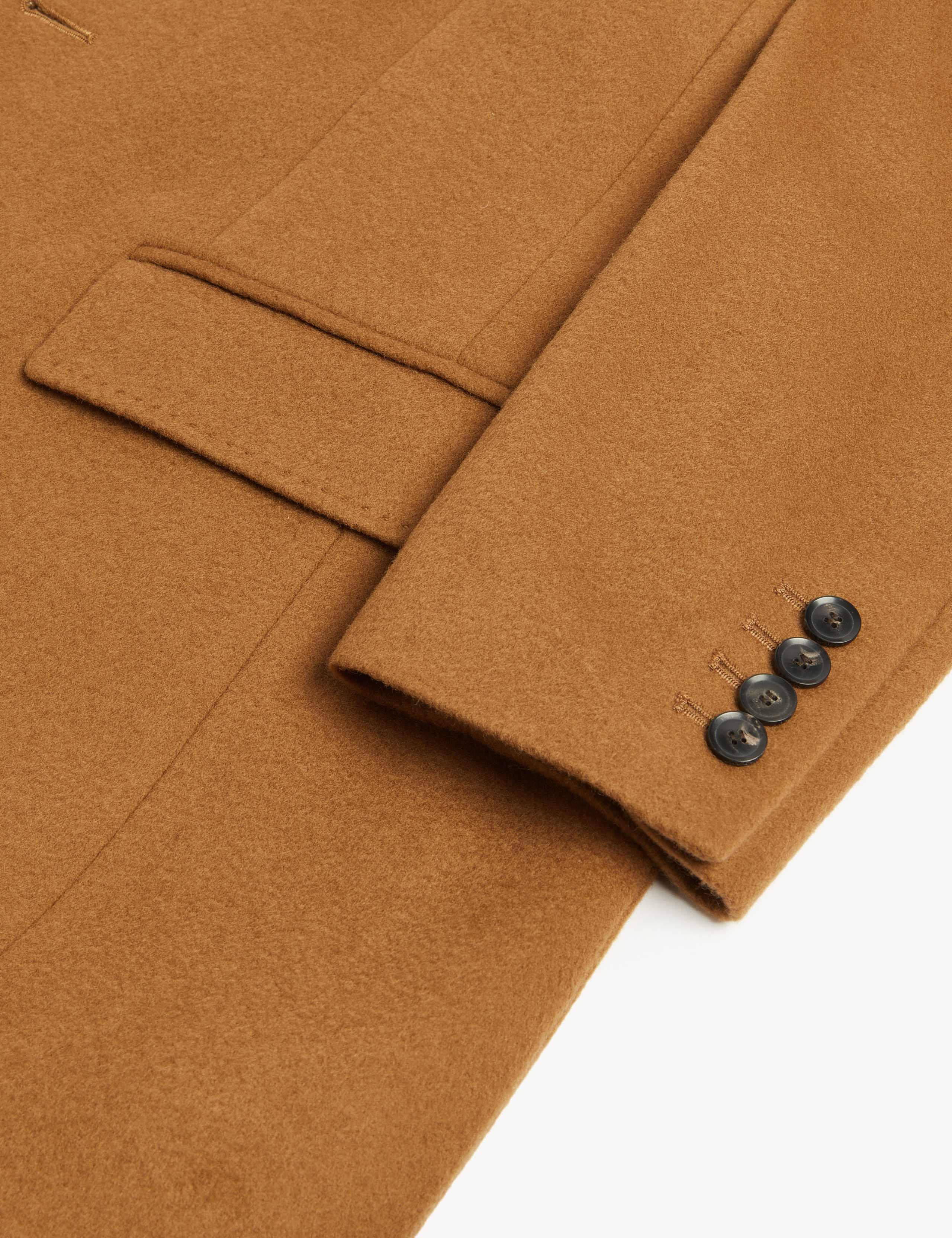 Italian Wool with Cashmere Overcoat with Zip Out Bib 10 of 13