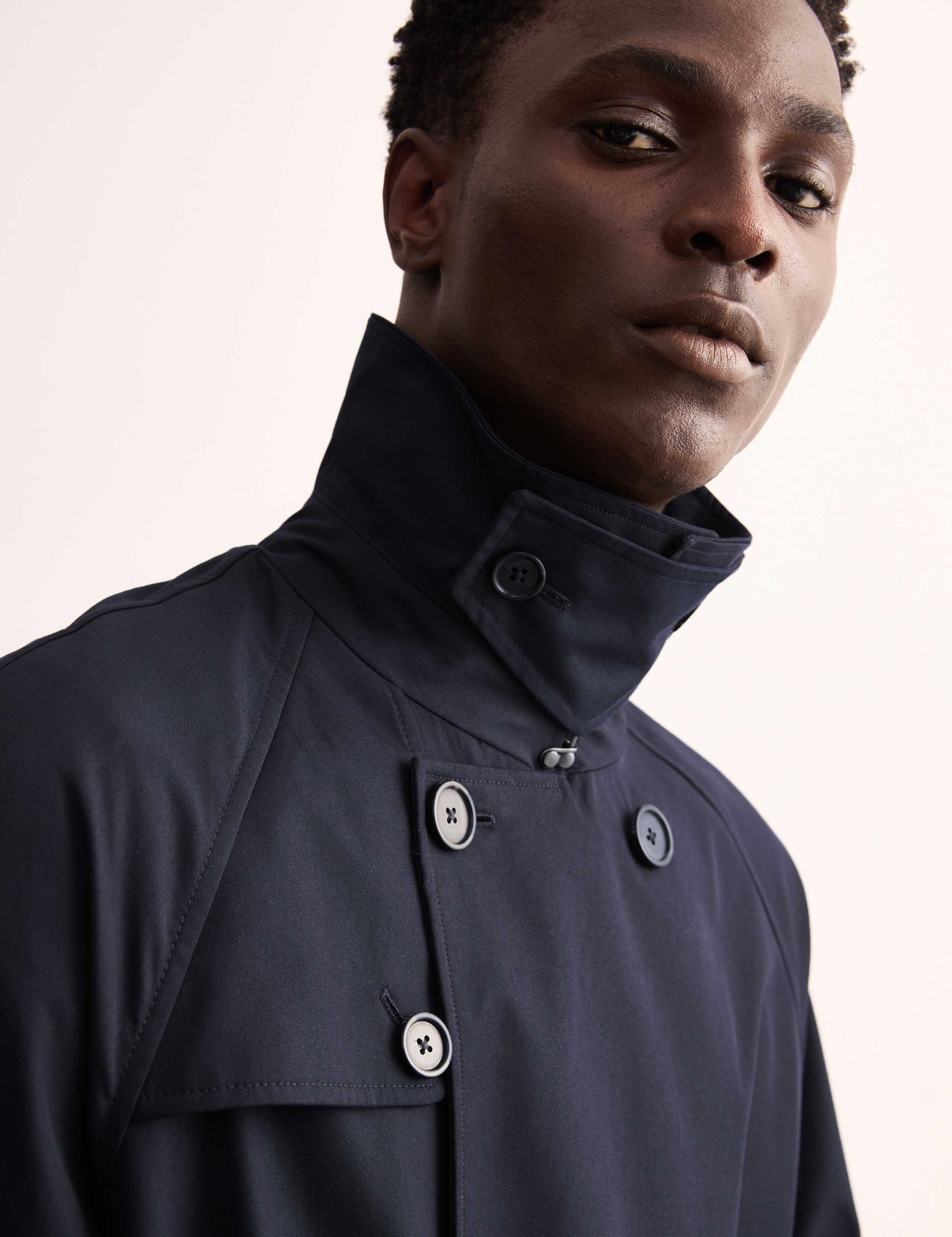 Cotton Rich Padded Trench Coat with Wool 4 of 9