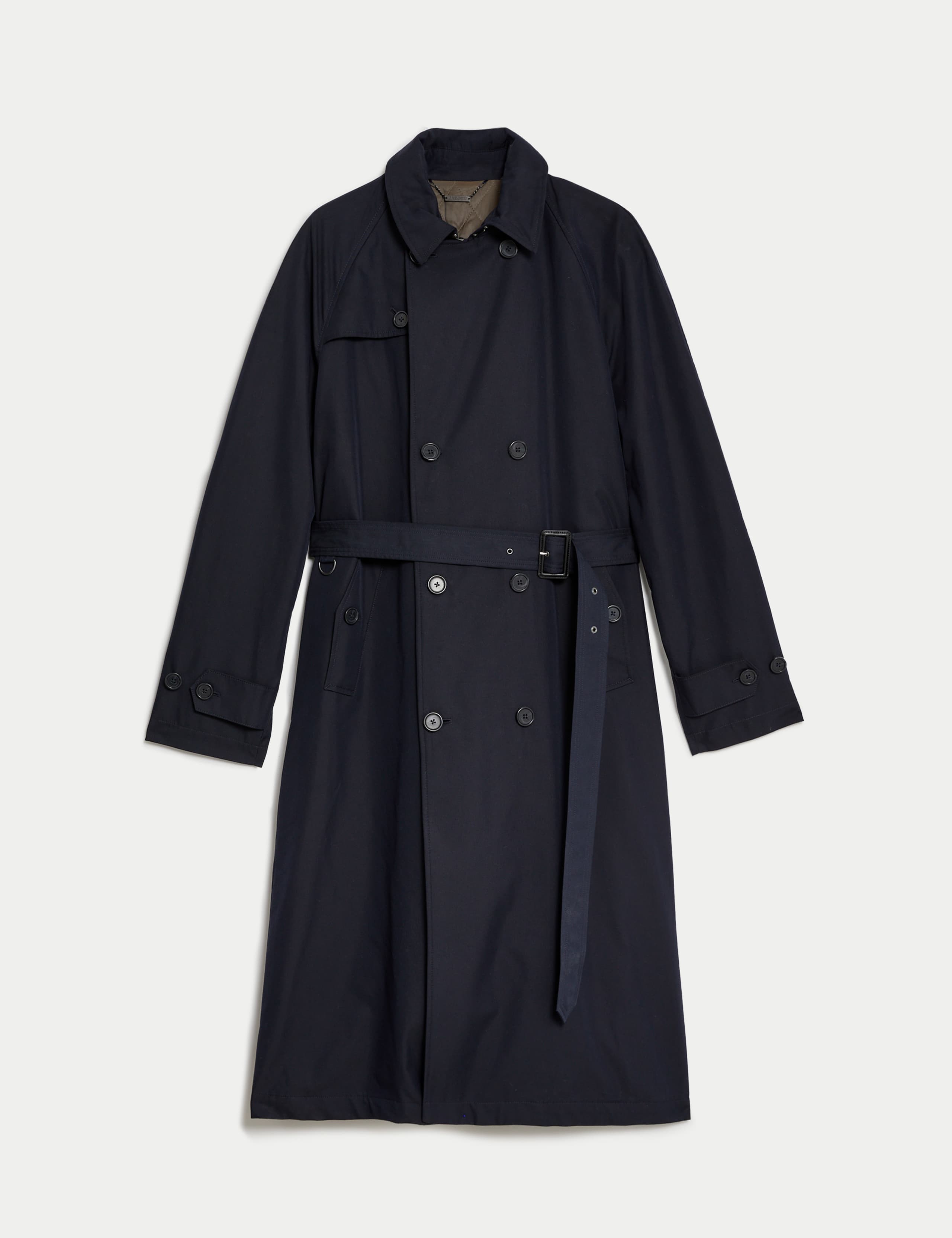 Cotton Rich Padded Trench Coat with Wool 2 of 9