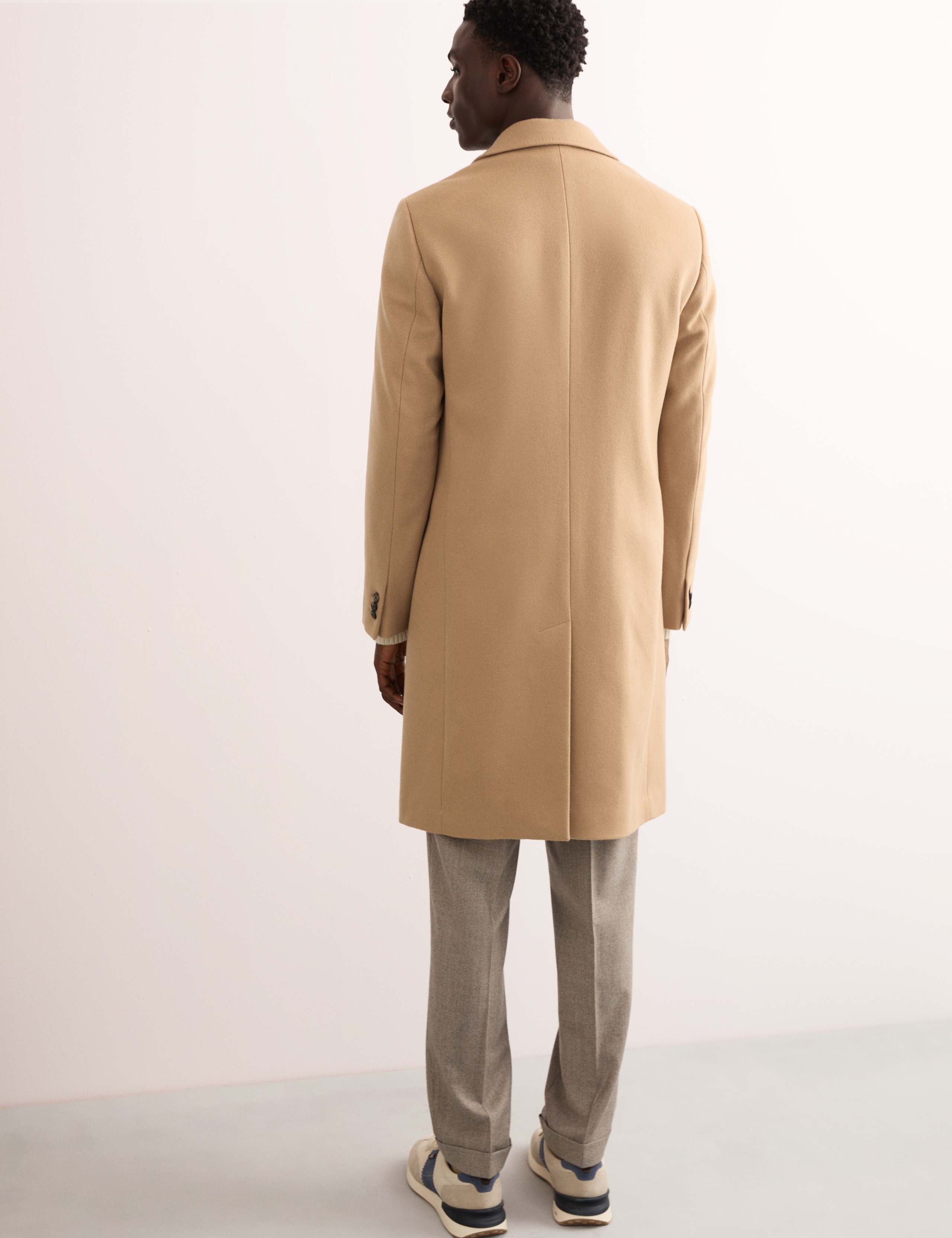 Italian Wool & Cashmere Blend Revere Coat 6 of 8