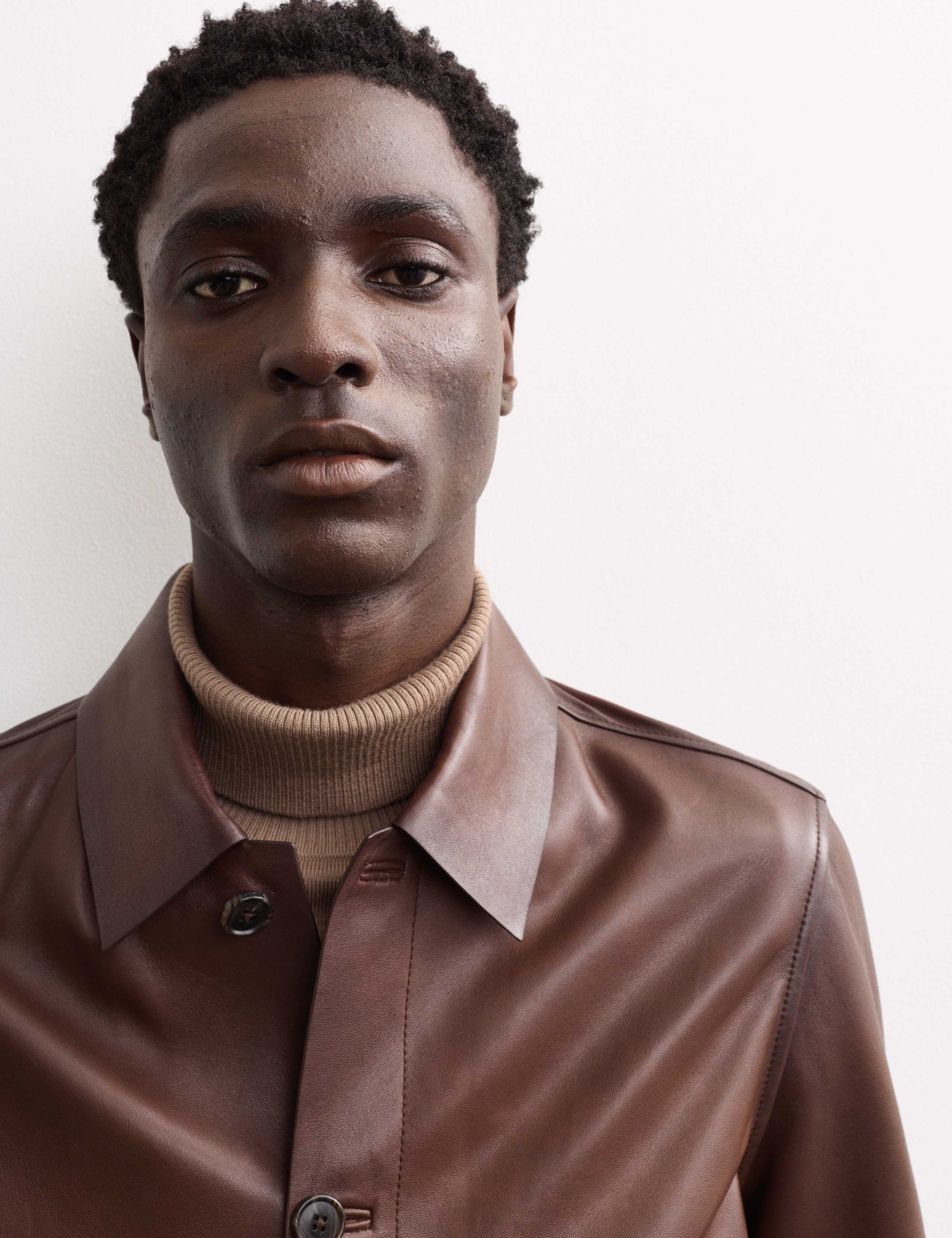 Leather Harrington Jacket 4 of 9