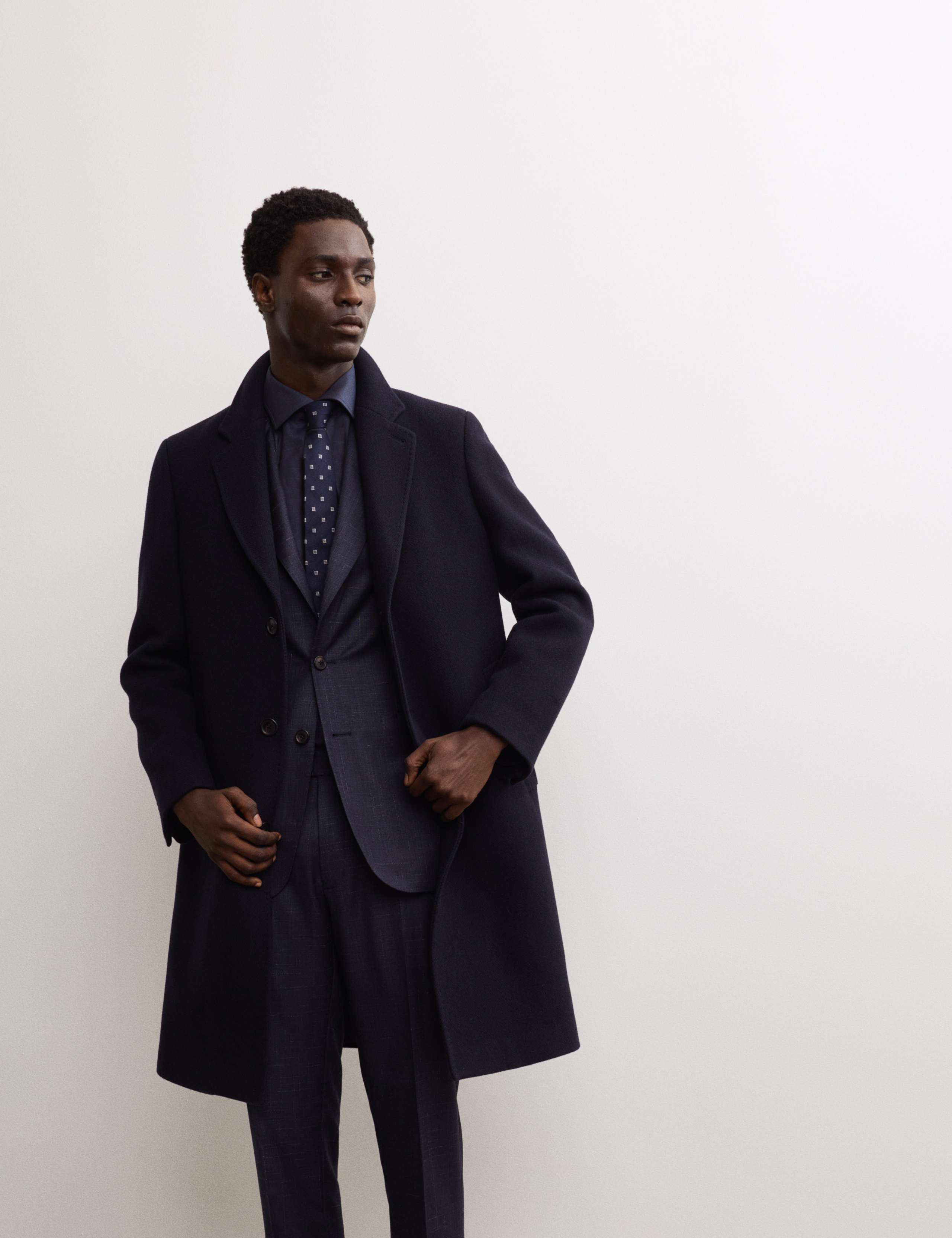 Italian Wool Revere Coat 4 of 8