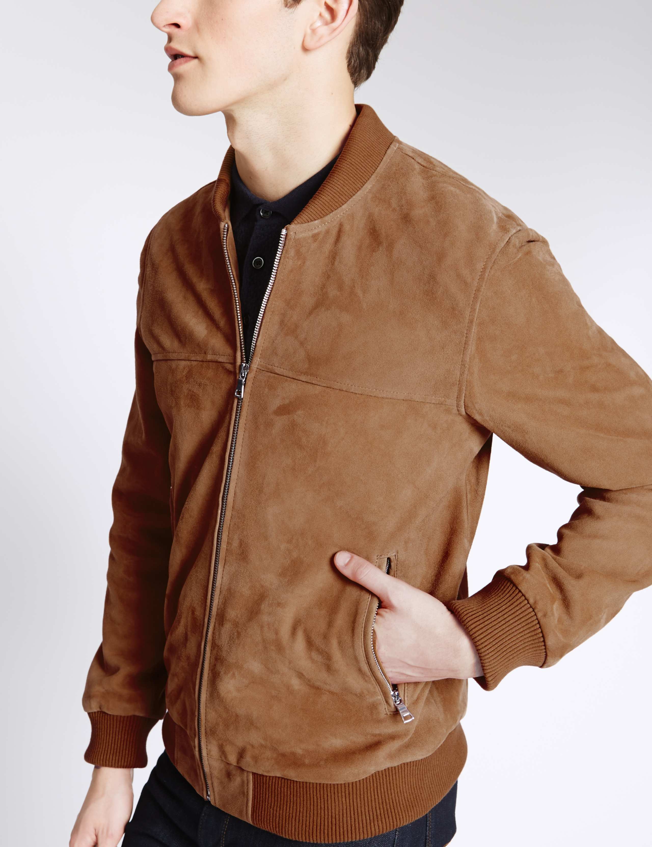 Suede Bomber Jacket 4 of 4