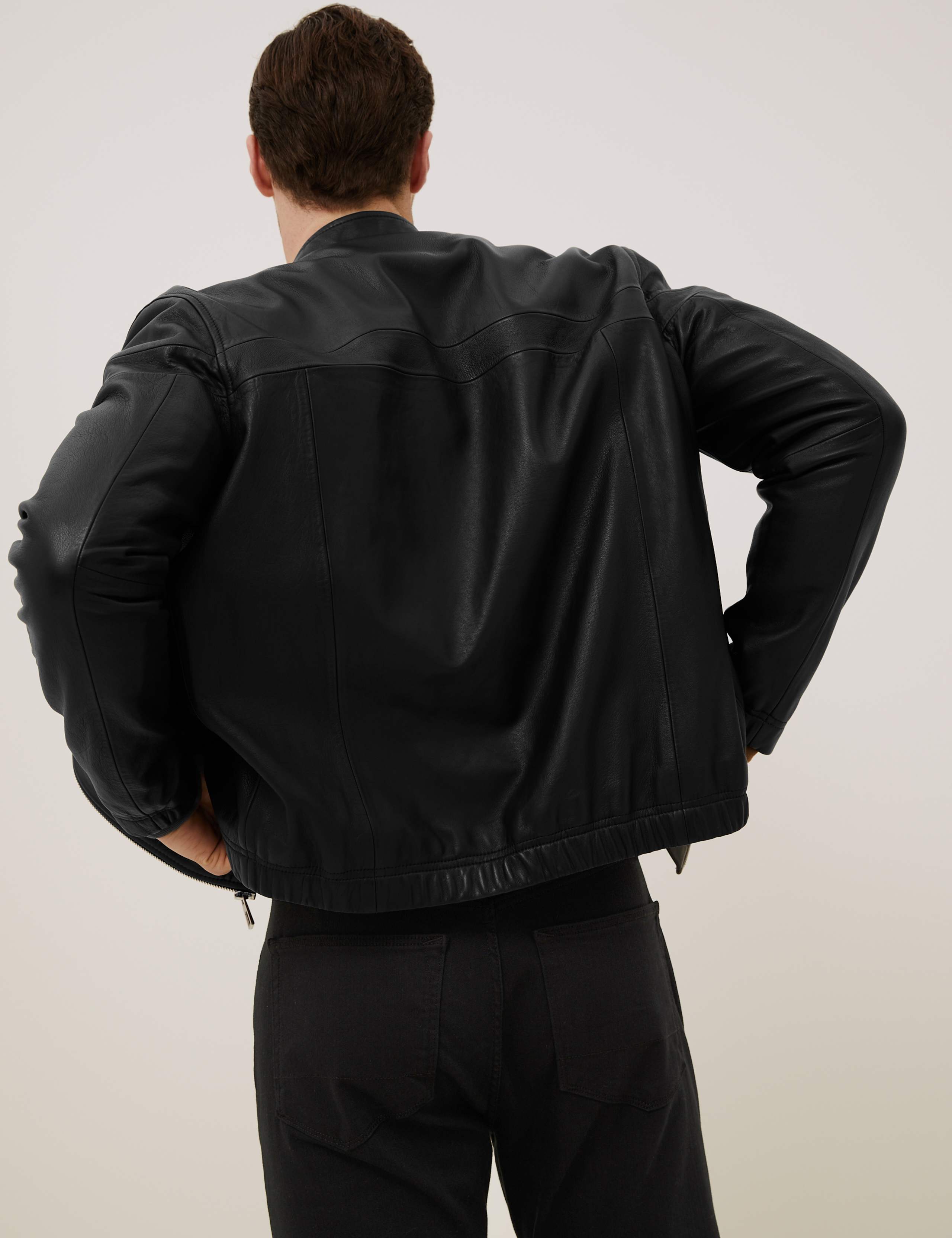 Leather Biker Jacket 4 of 8