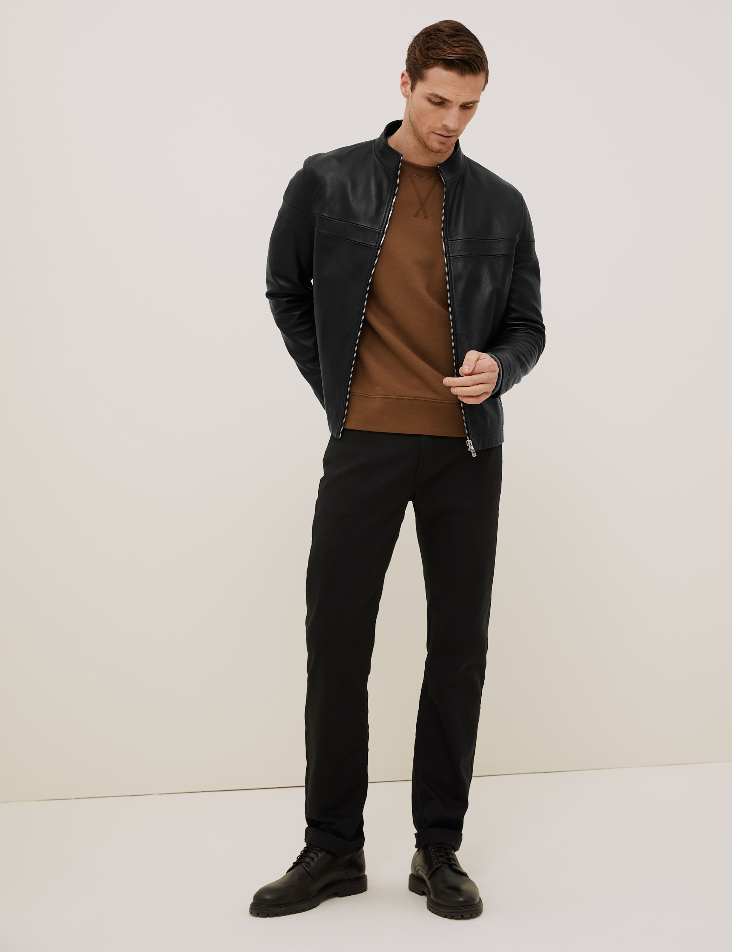 Leather Biker Jacket 5 of 8