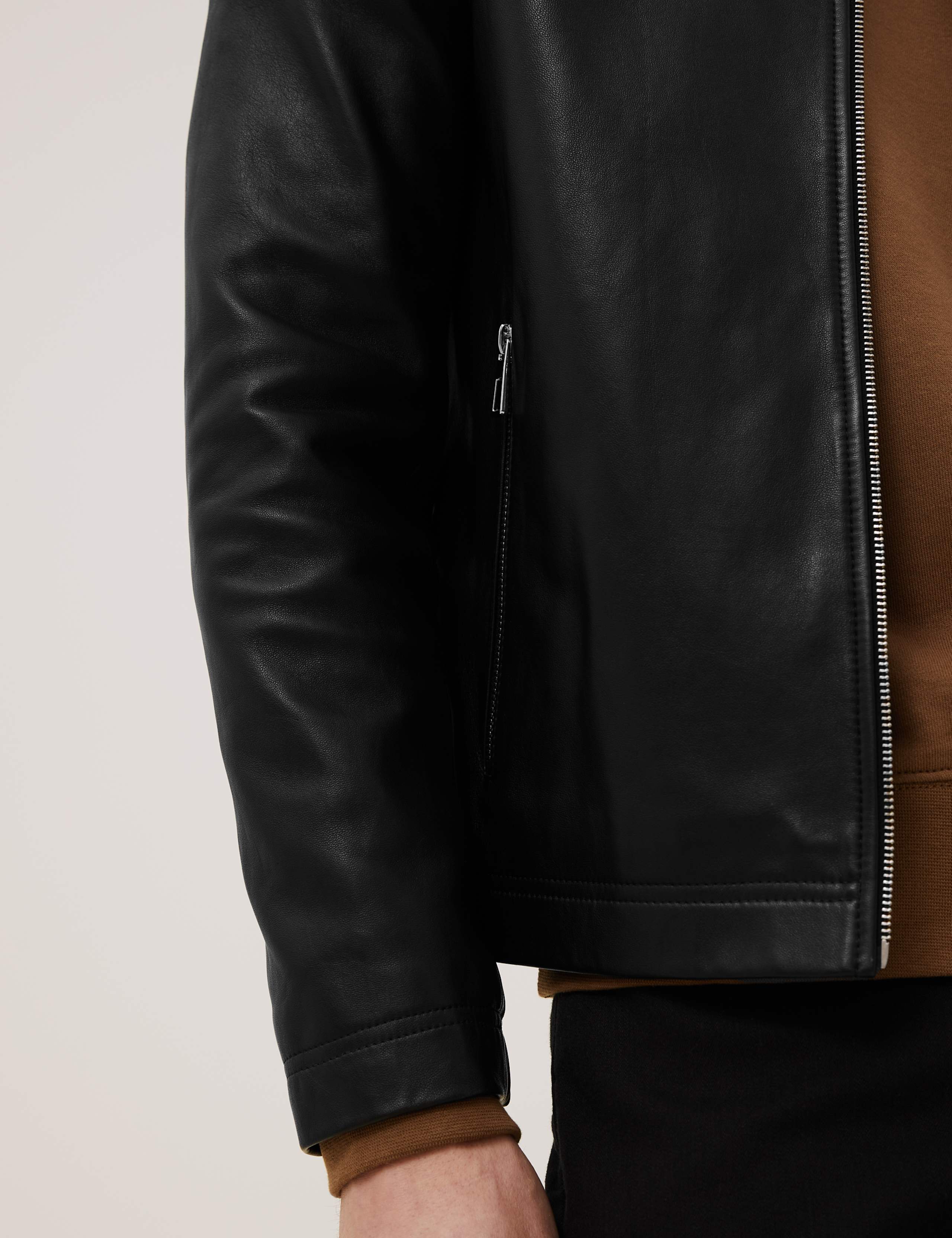 Leather Biker Jacket 6 of 8