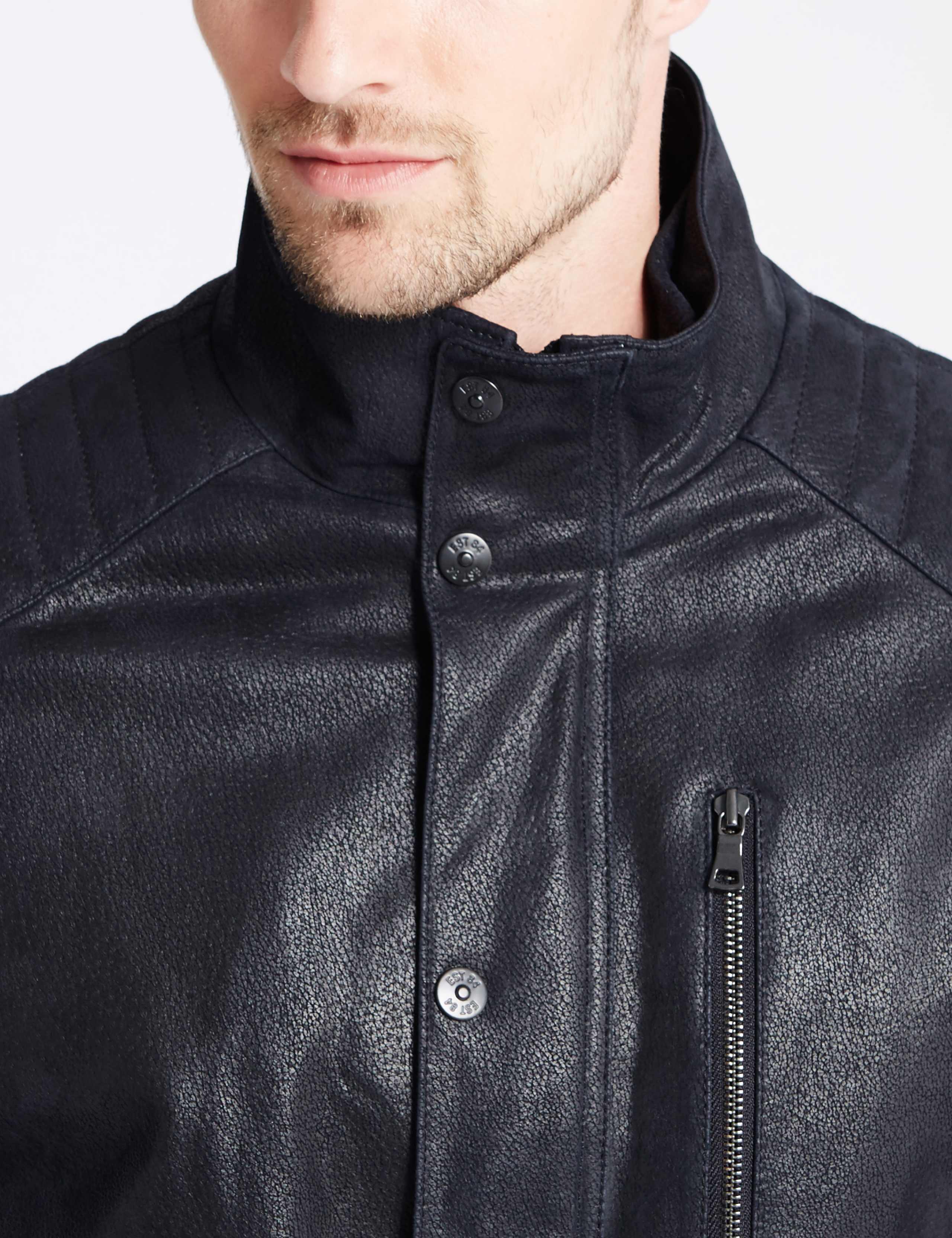 Leather Biker Jacket 4 of 6