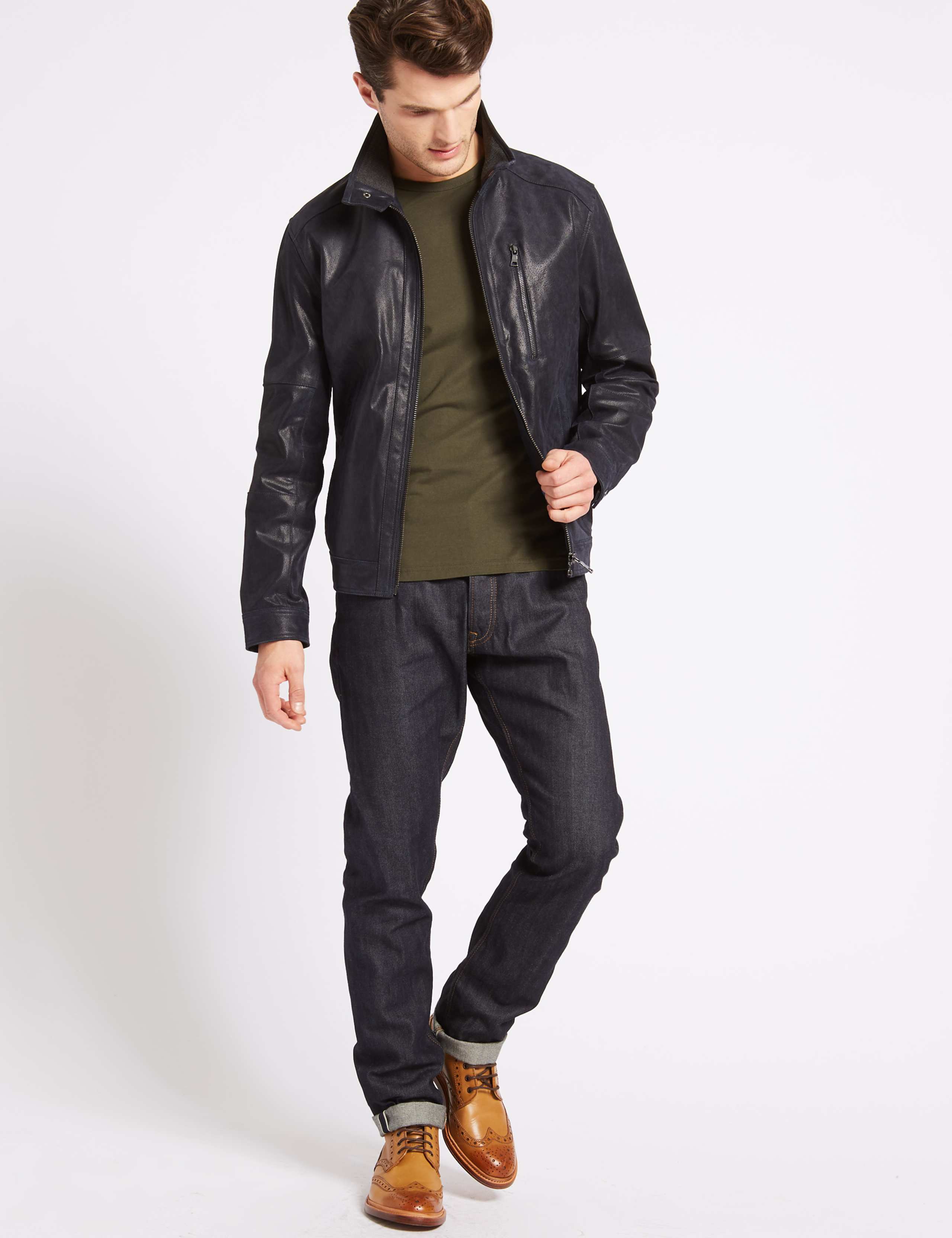 Leather Biker Jacket 3 of 6