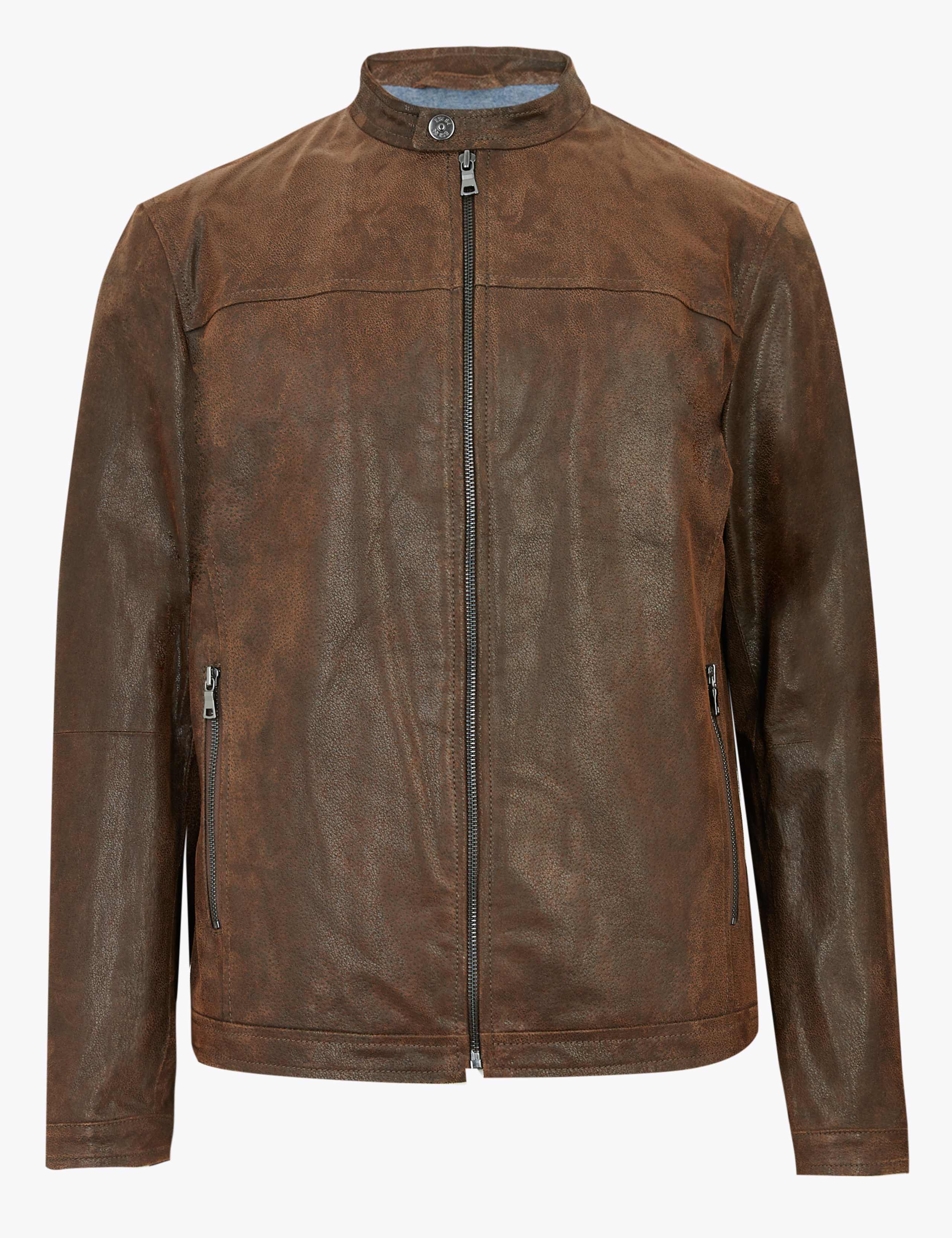 Leather Biker Jacket 2 of 6