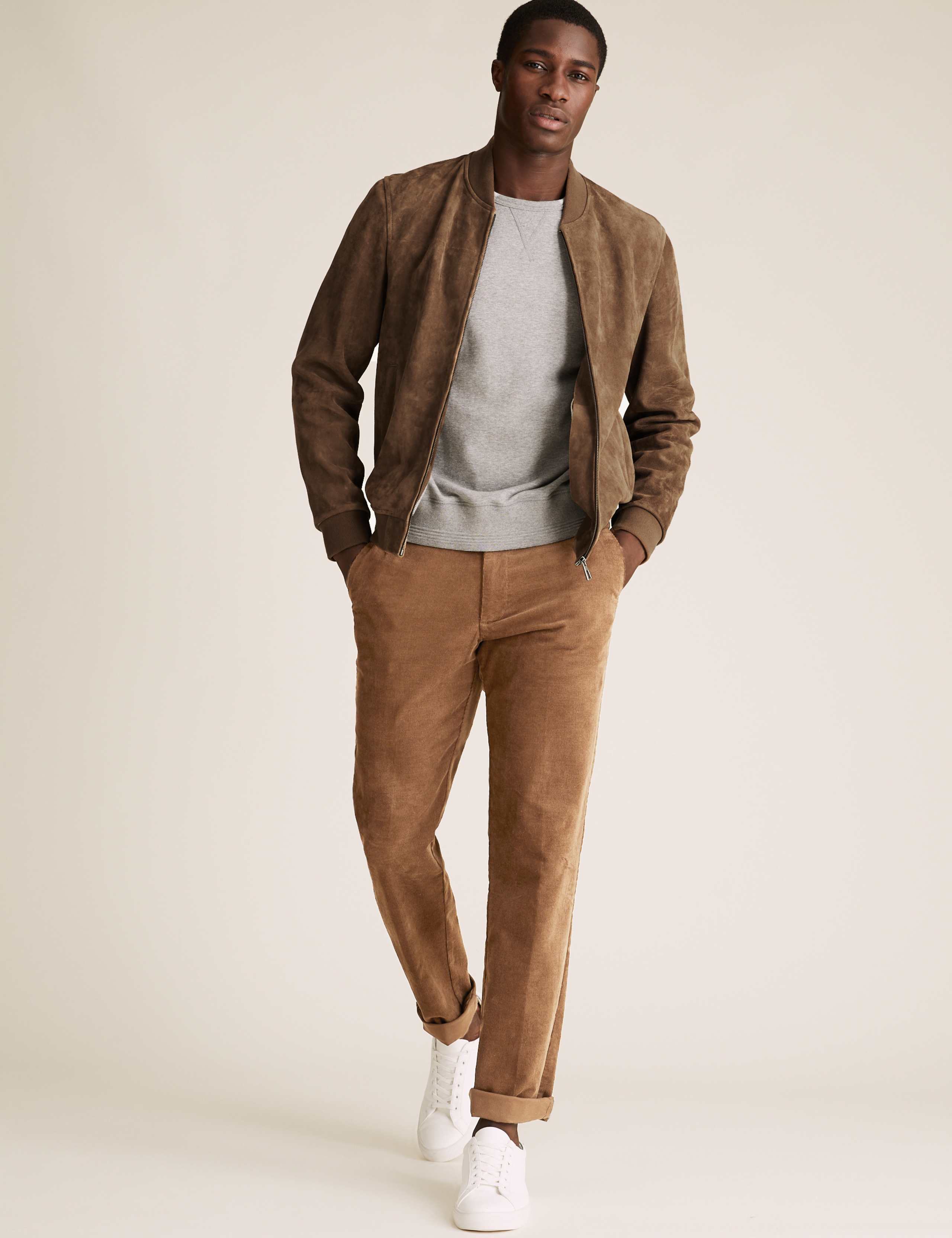 Suede Bomber Jacket 3 of 7