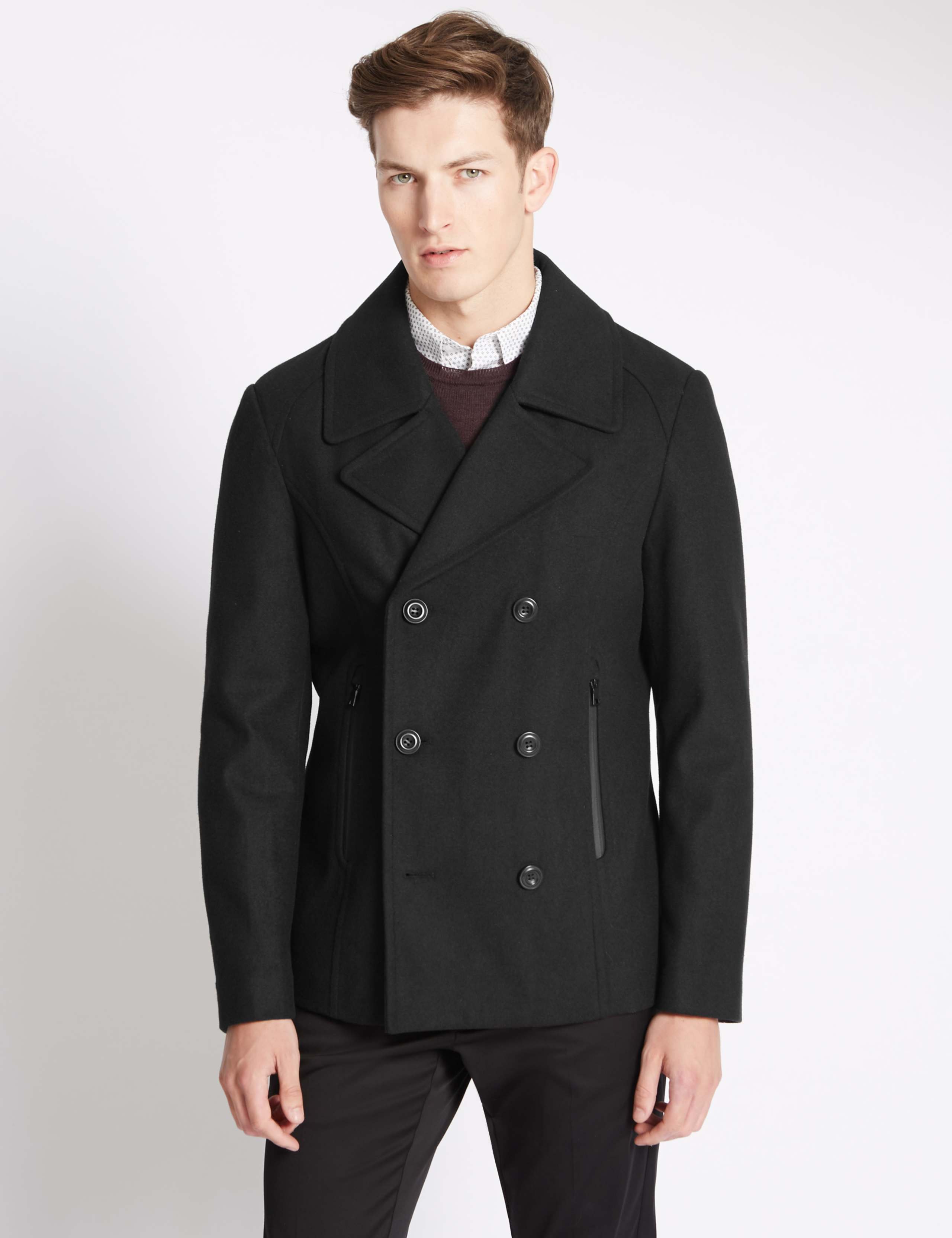 Double Breasted Peacoat 1 of 2