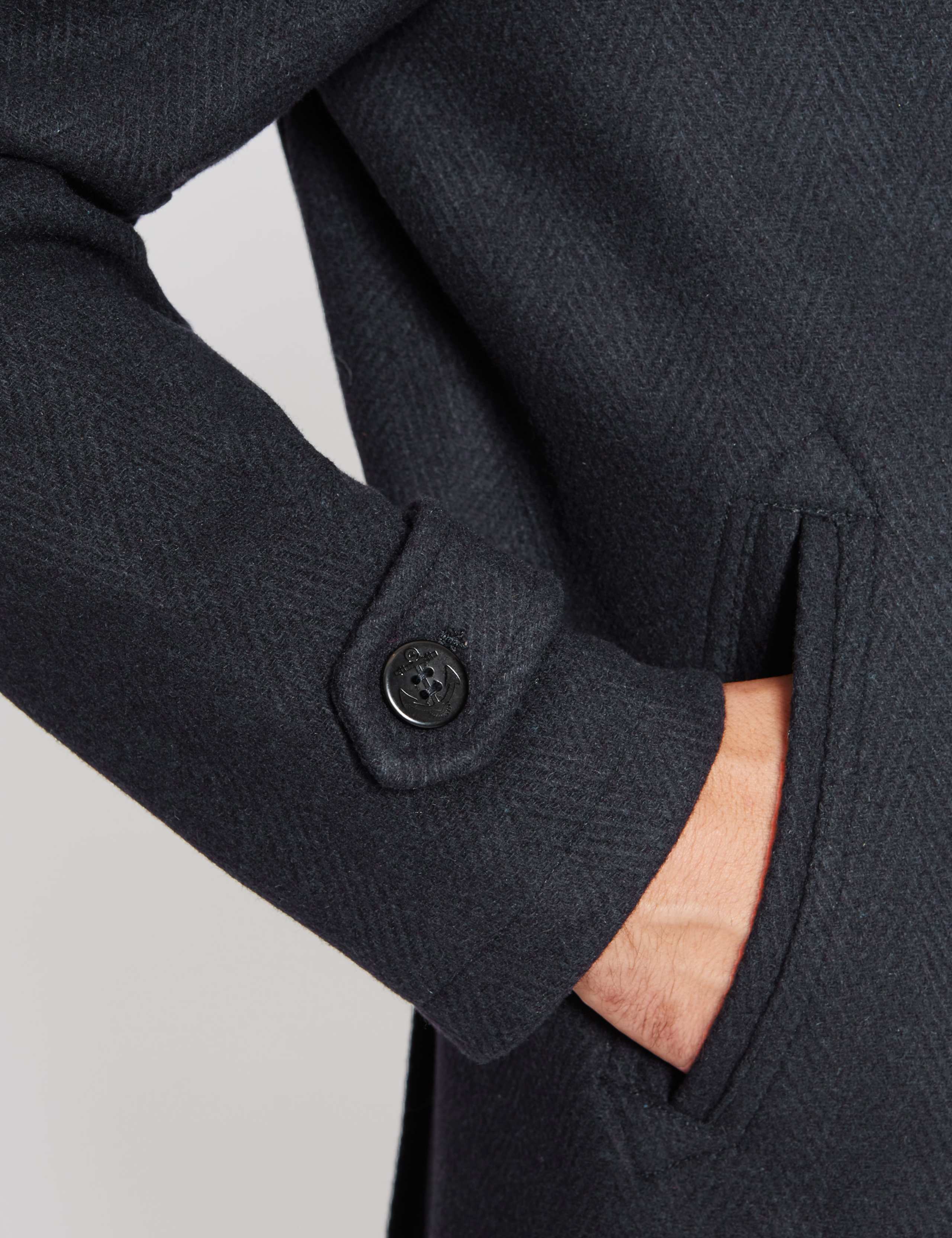 Wool Blend Double Breasted Peacoat 4 of 5