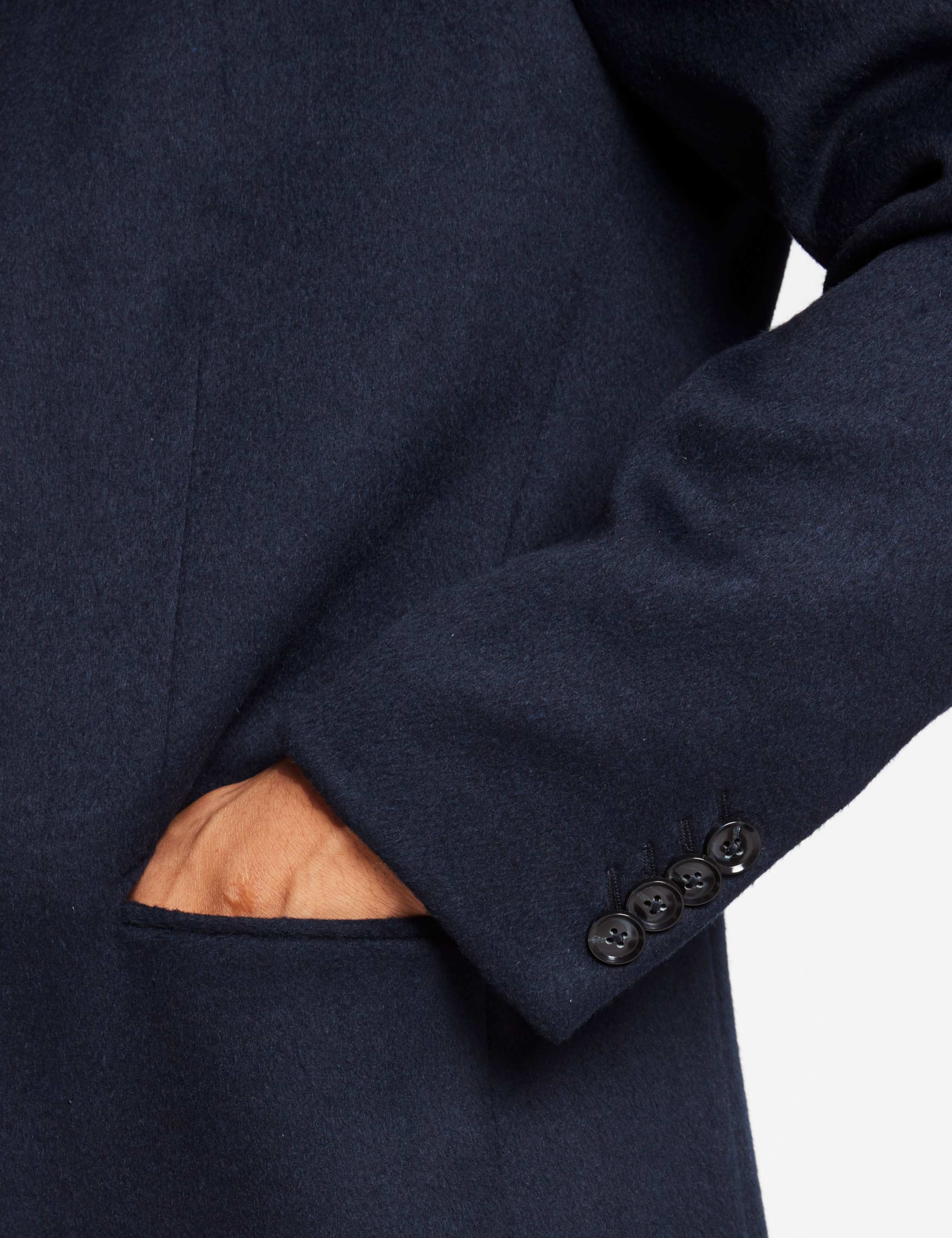 Wool Blend Revere Coat 4 of 5