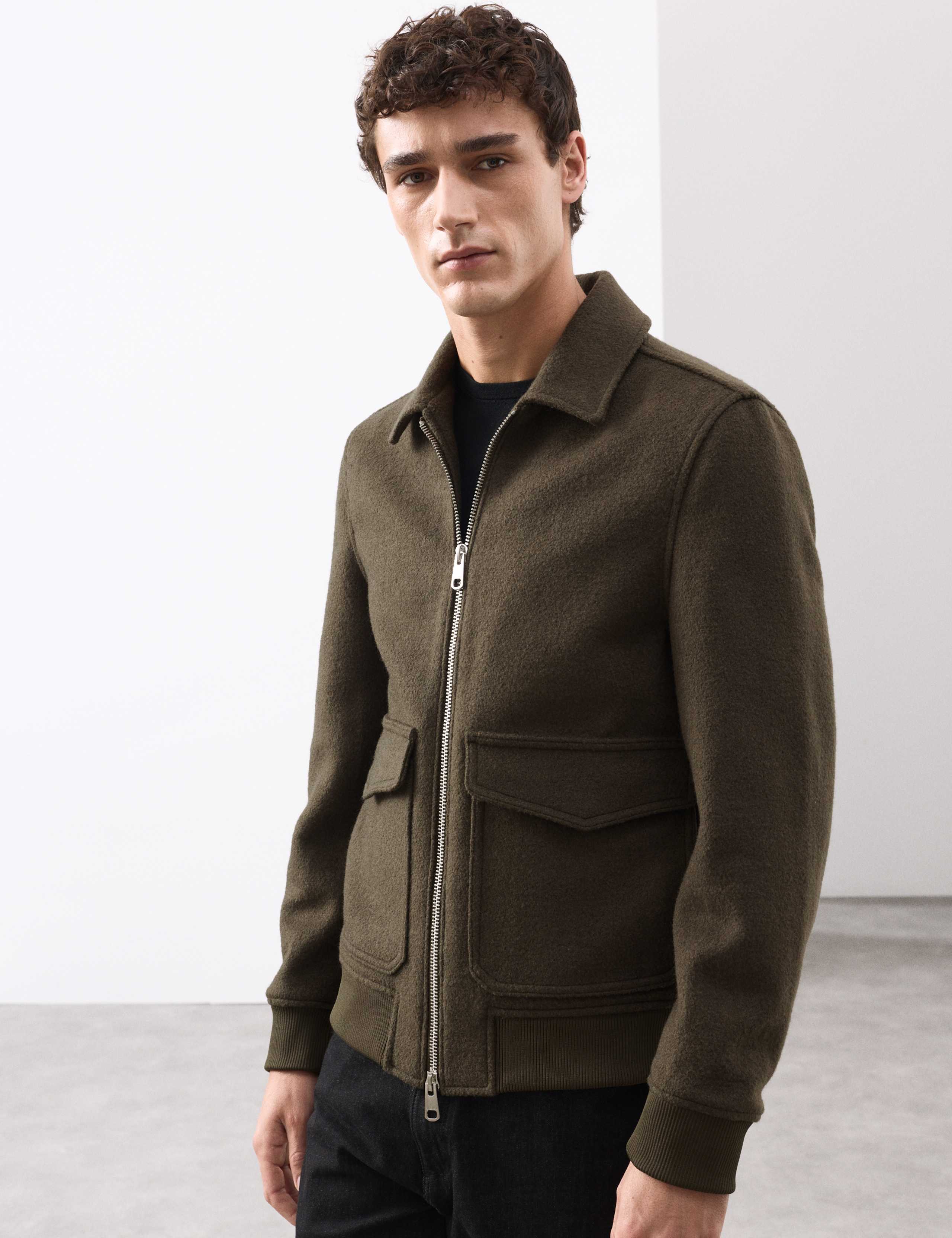 Wool Rich Bomber Jacket 5 of 6