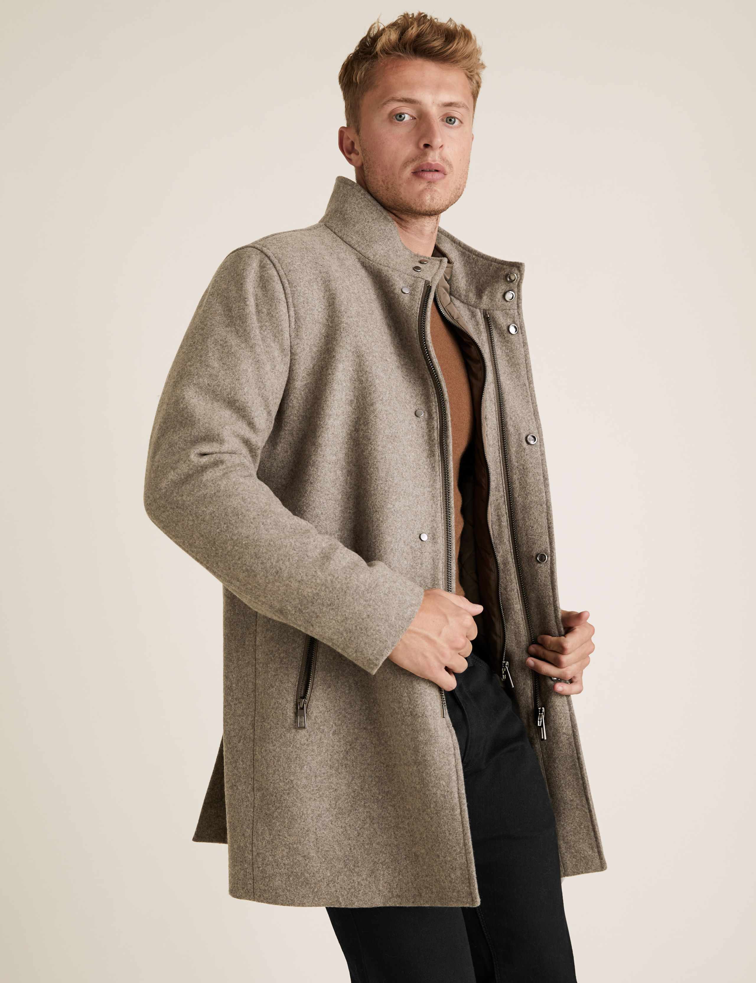 Wool Double Collar Overcoat 2 of 7