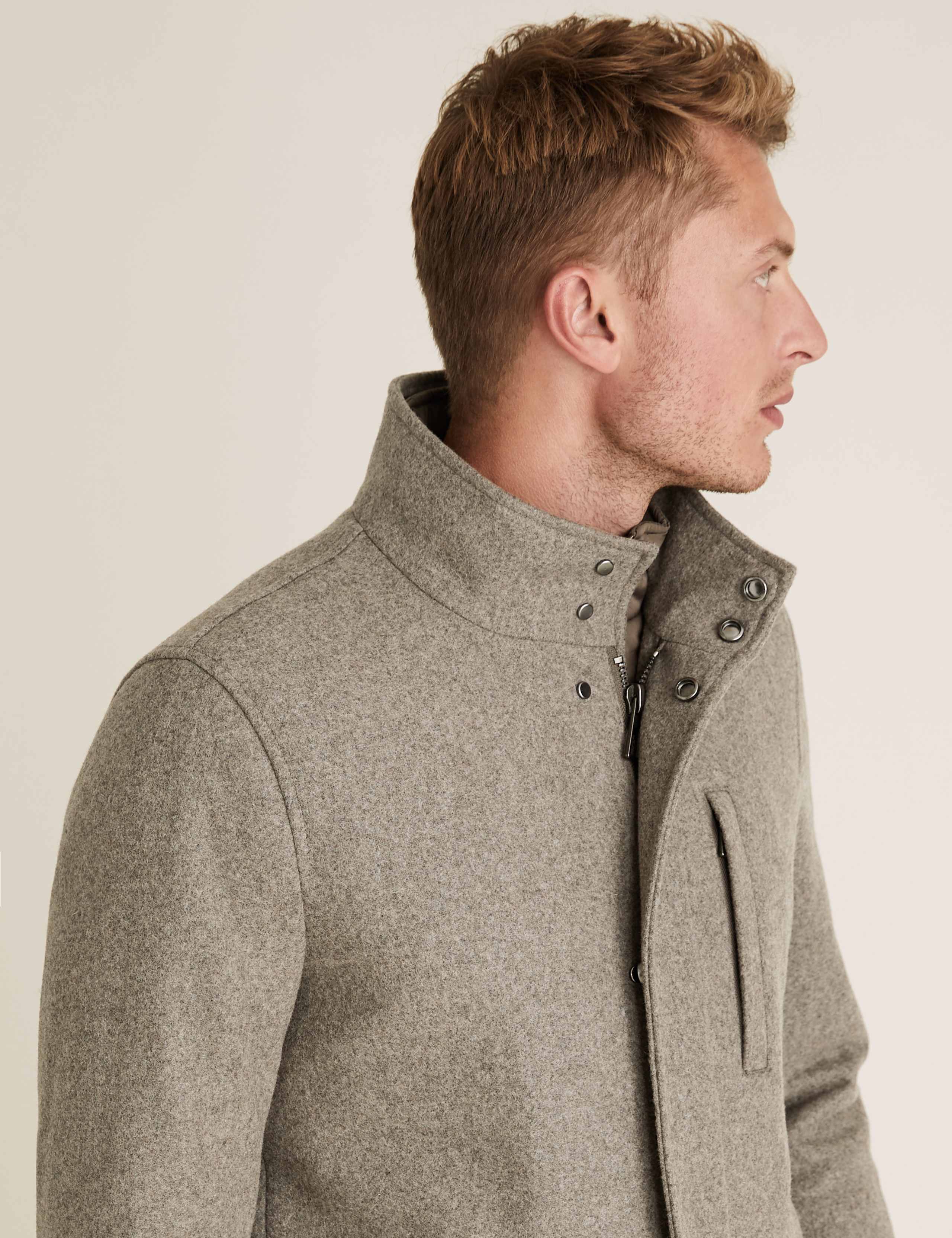 Wool Double Collar Overcoat 3 of 7