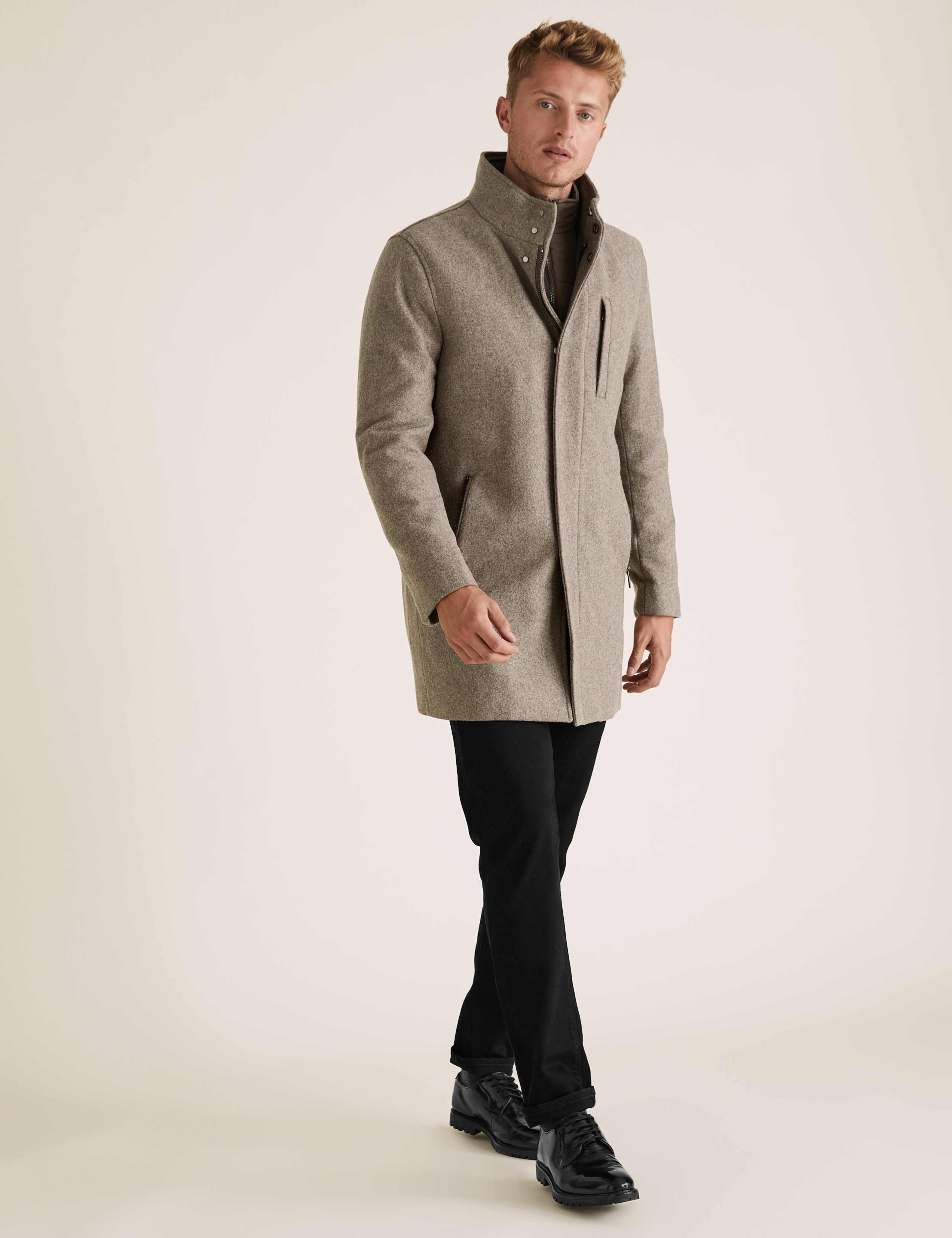 Wool Double Collar Overcoat 4 of 7
