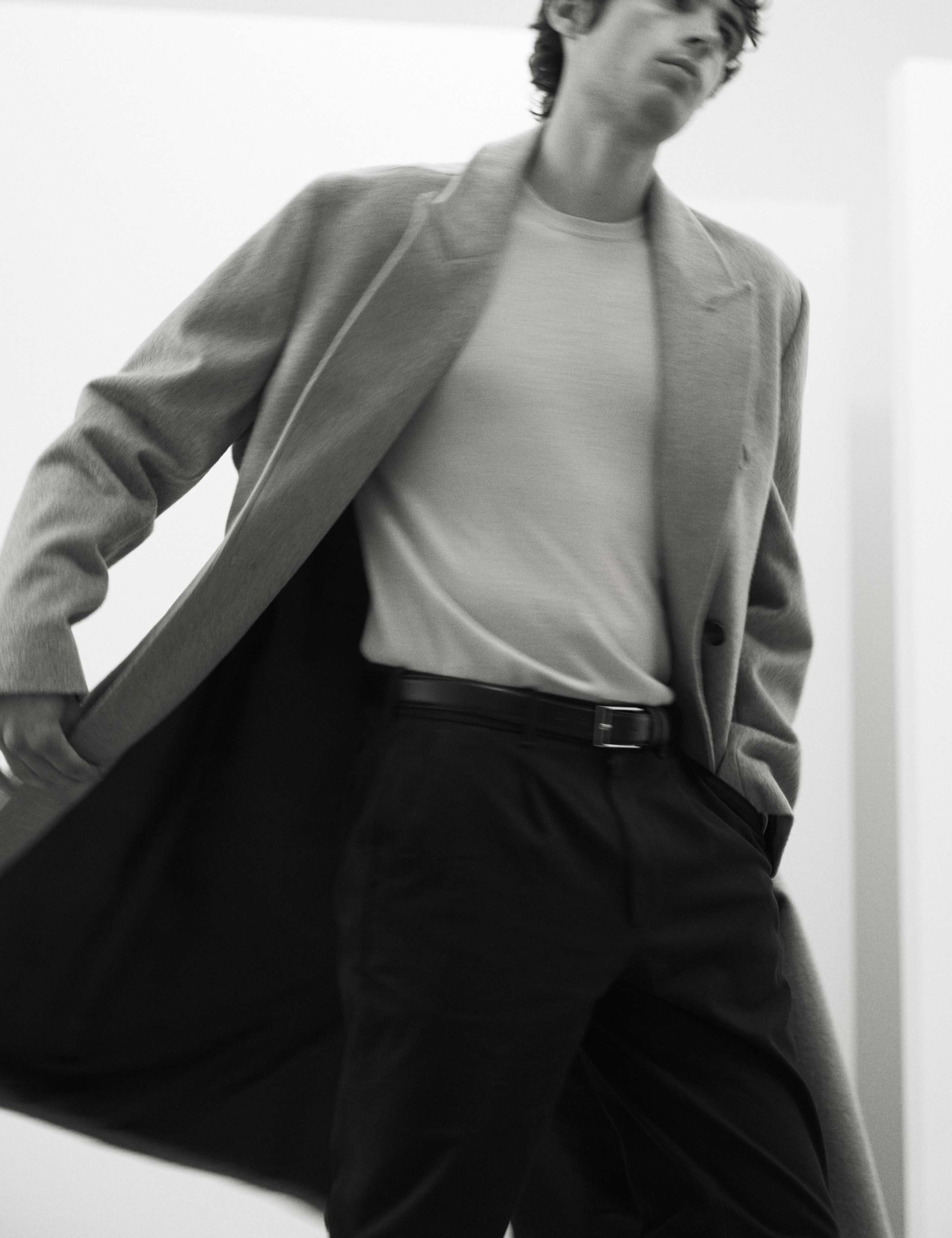 Wool Blend Long Haired Revere Coat 7 of 7