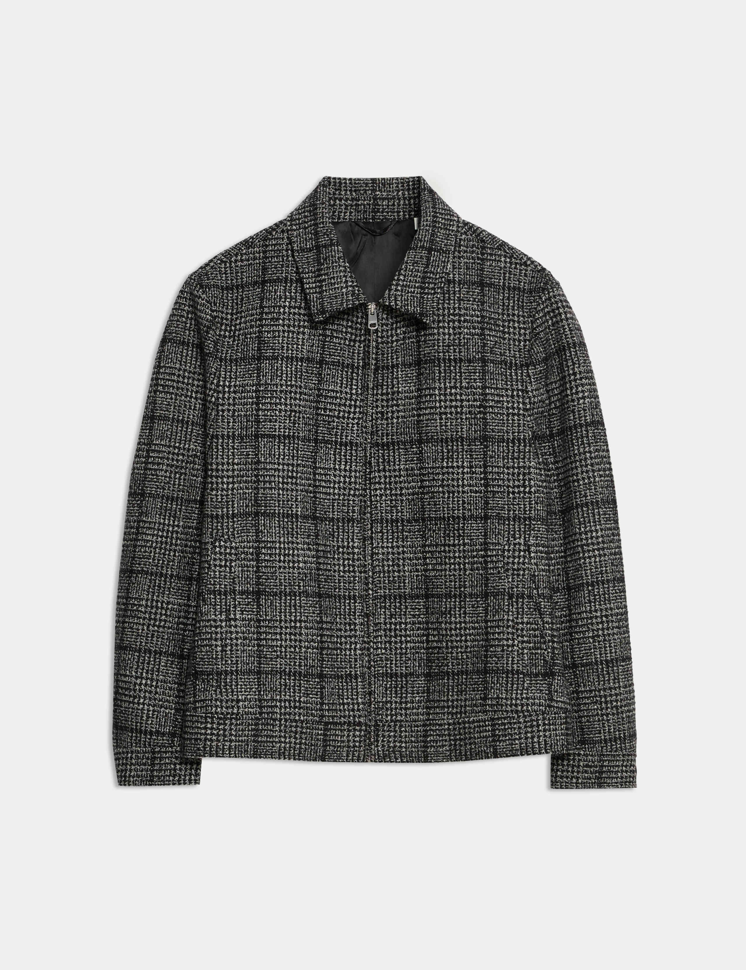 Wool Blend Harrington Jacket 2 of 9