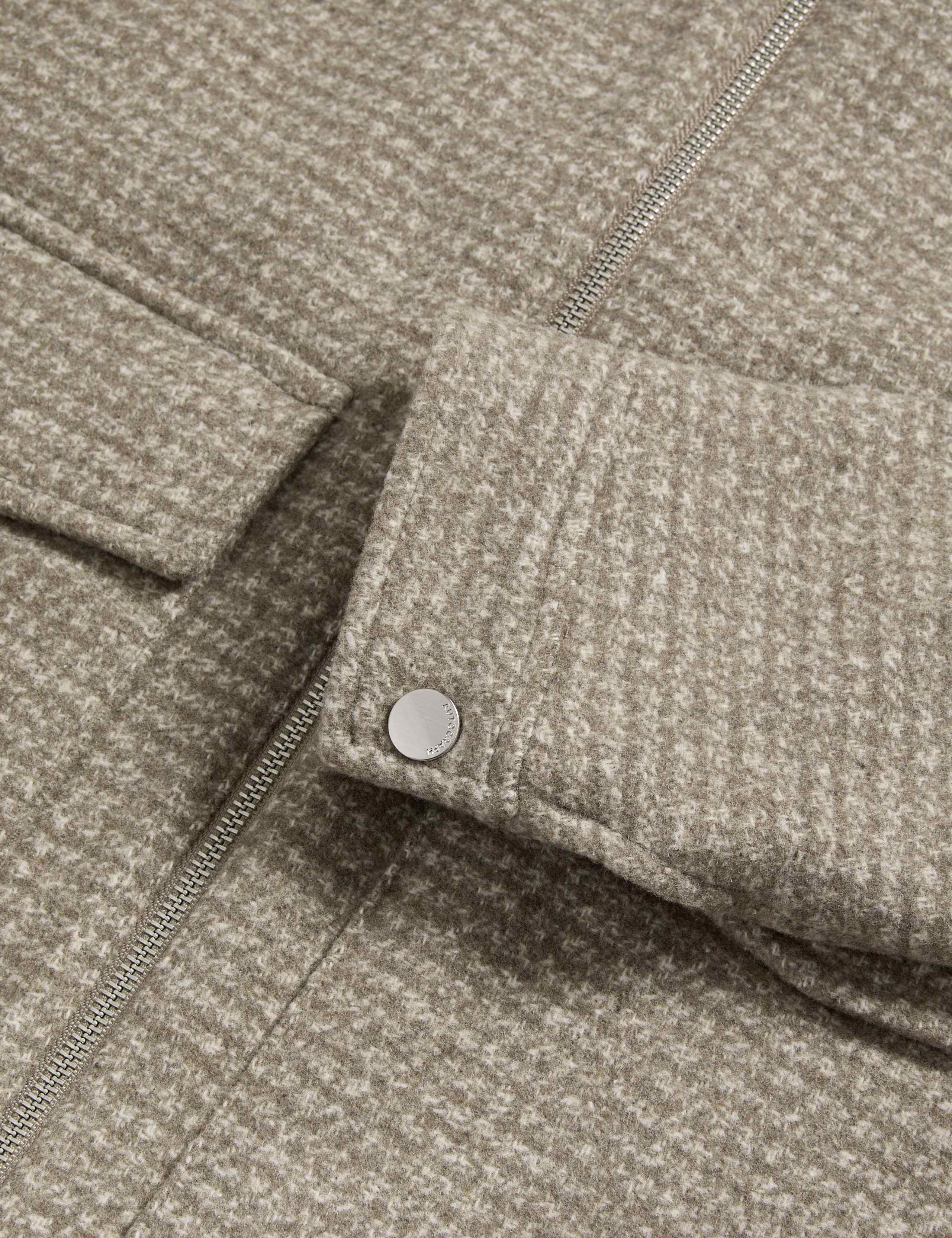 Wool Blend Zip Through Harrington 2 of 2