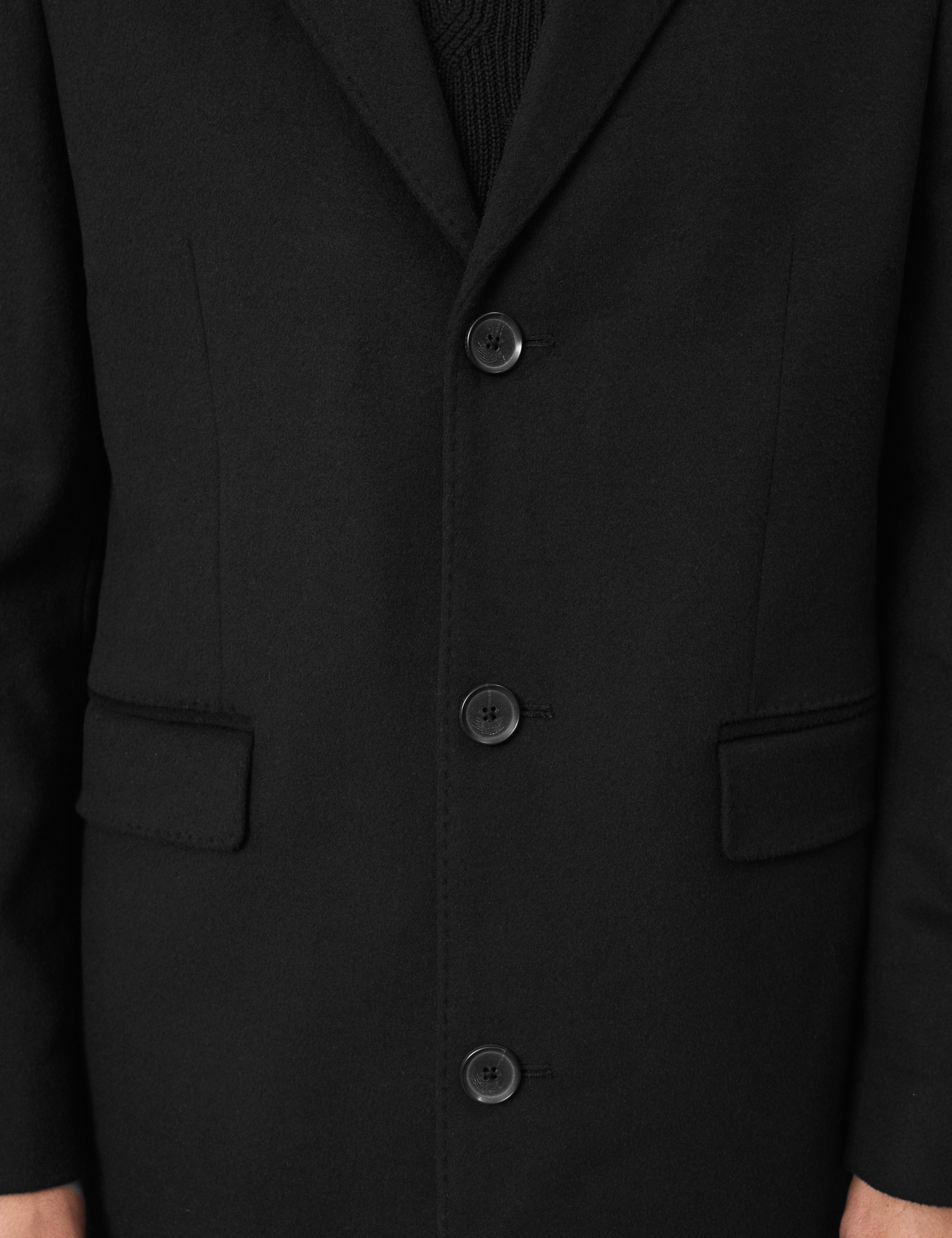 Wool Blend Revere Coat with Cashmere 6 of 7