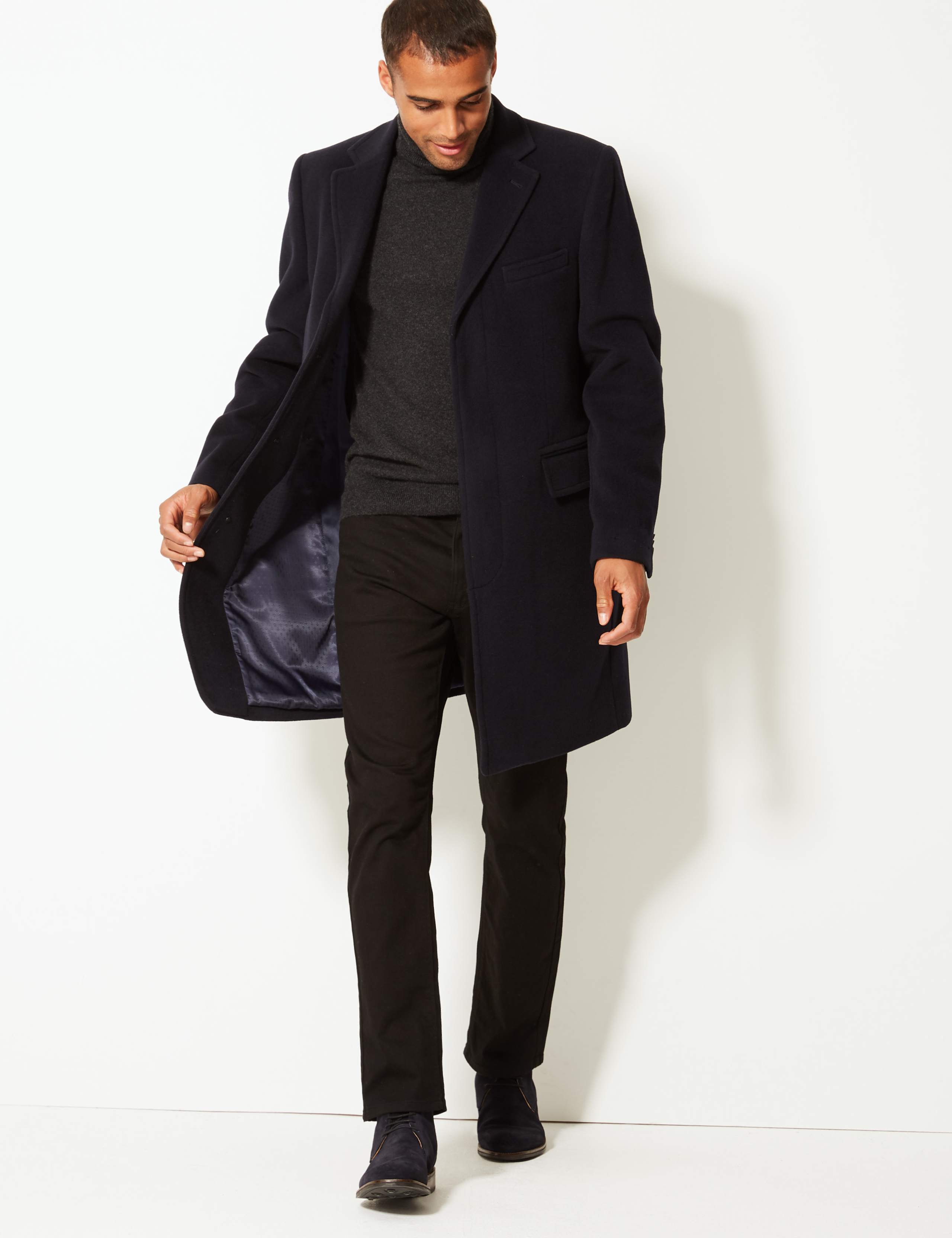 Italian Wool Overcoat with Cashmere 4 of 8
