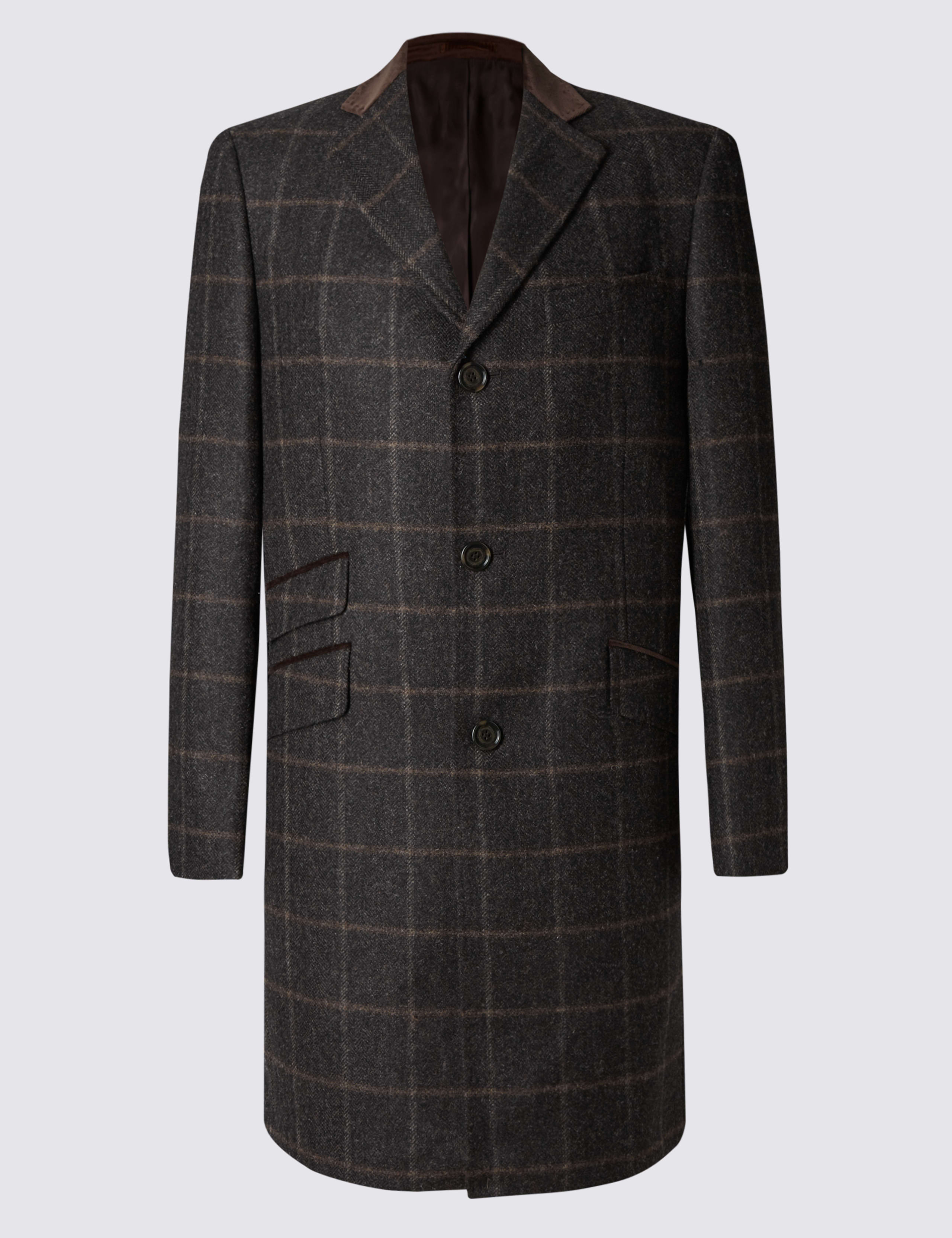 Pure Wool Single Breasted Coat 2 of 6