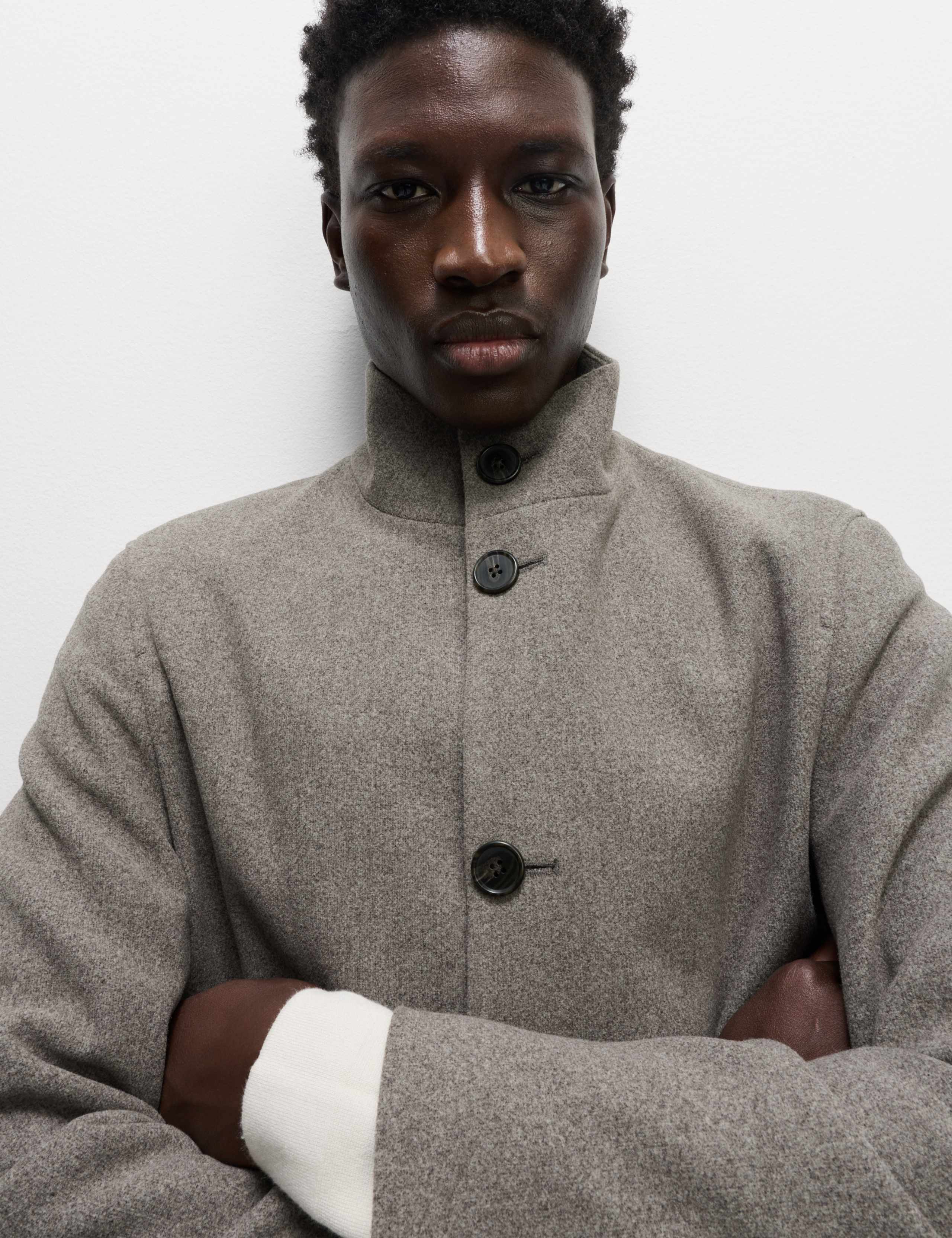 Funnel Neck Overcoat 1 of 6