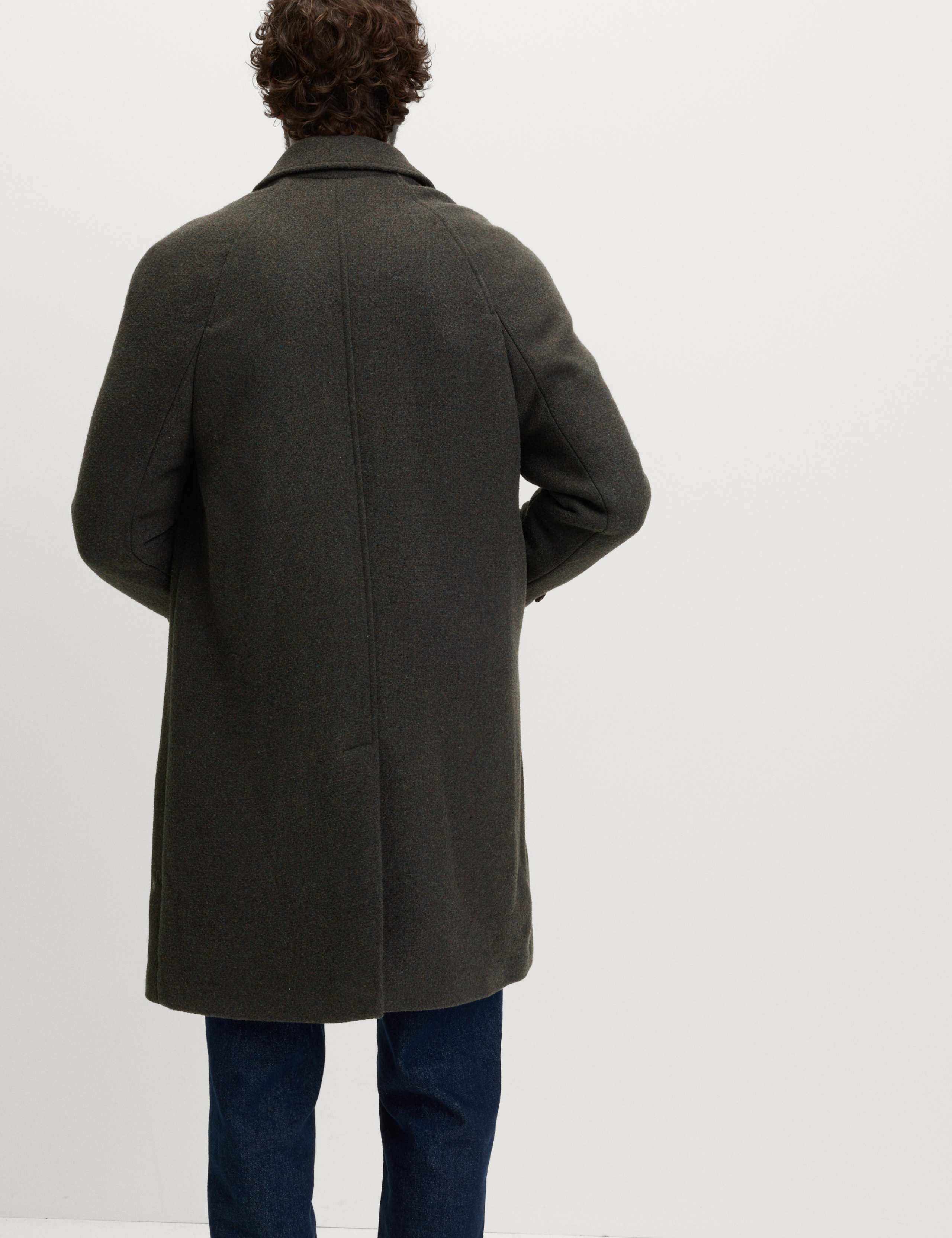 Textured Car Coat with Wool 7 of 7