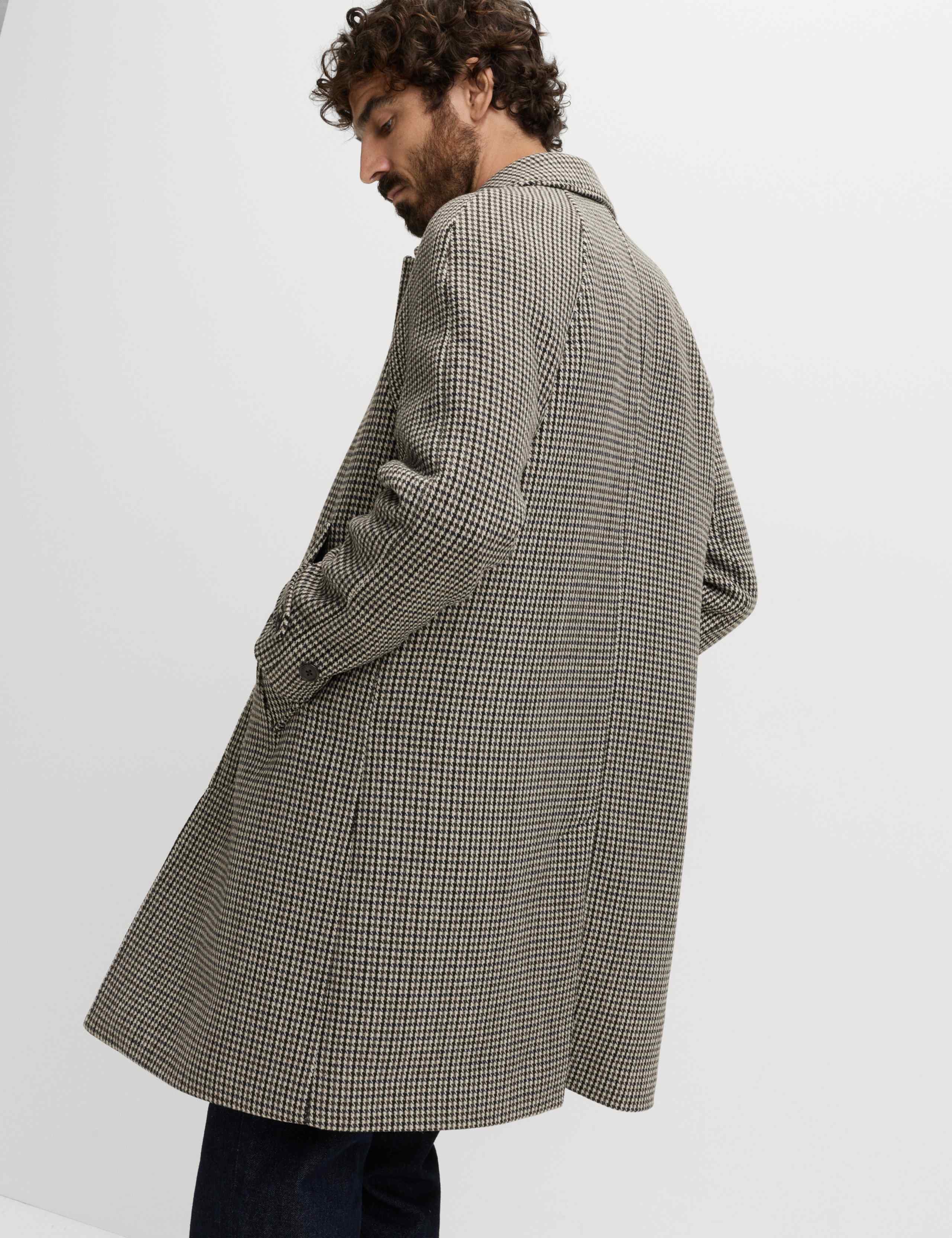 Textured Car Coat with Wool 5 of 7
