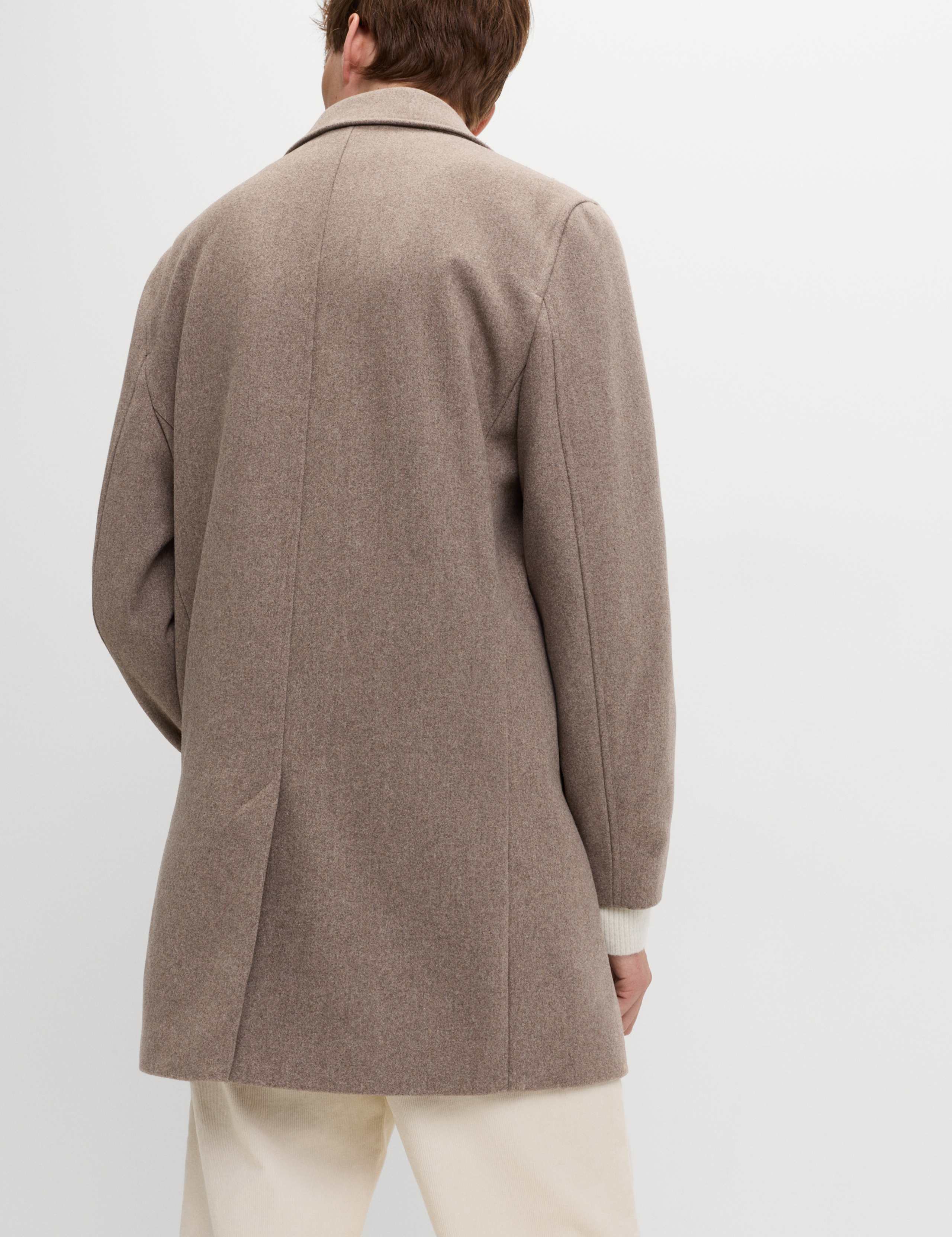 Wool Blend Double Collar Overcoat 6 of 6