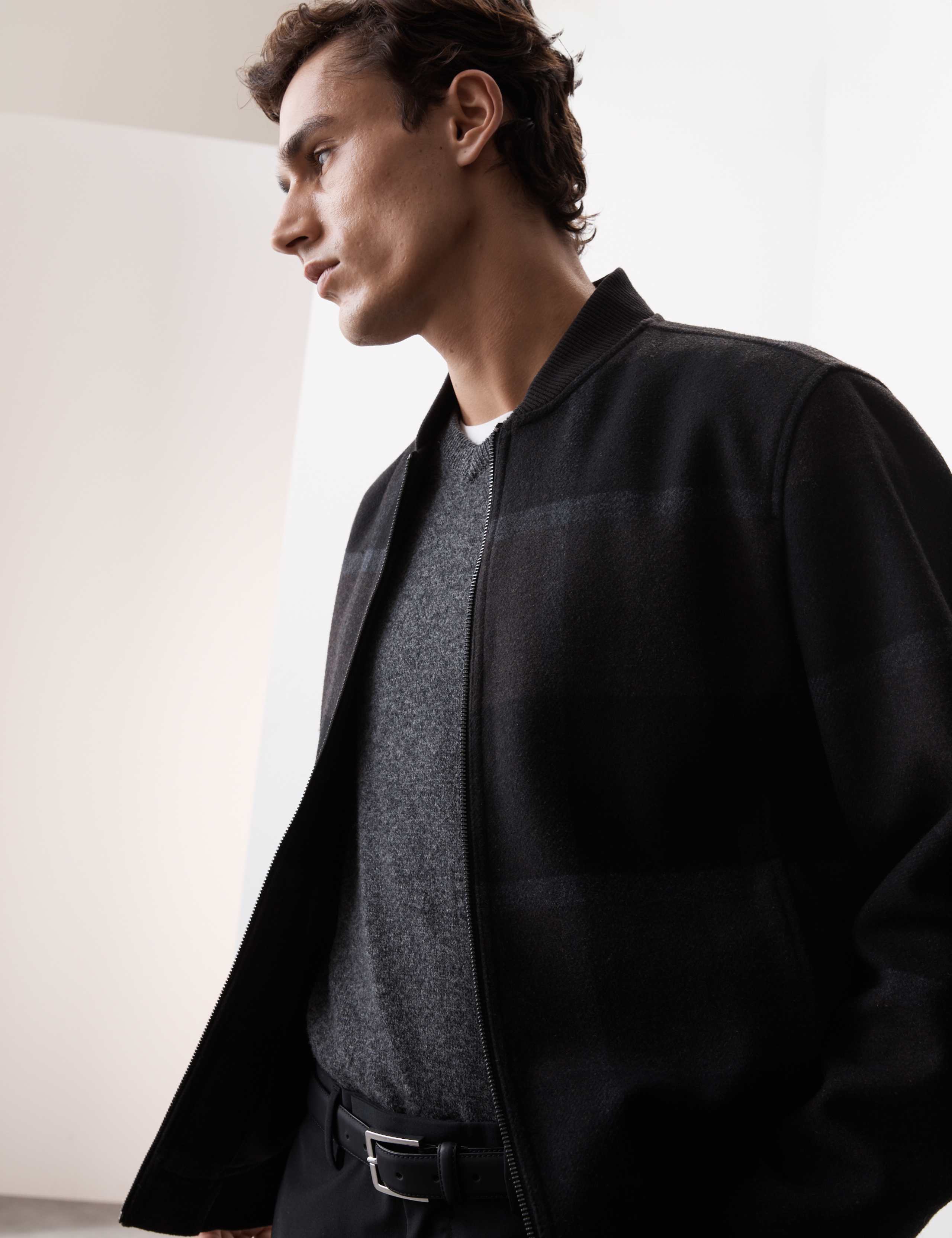 Bomber Jacket with Wool 1 of 8