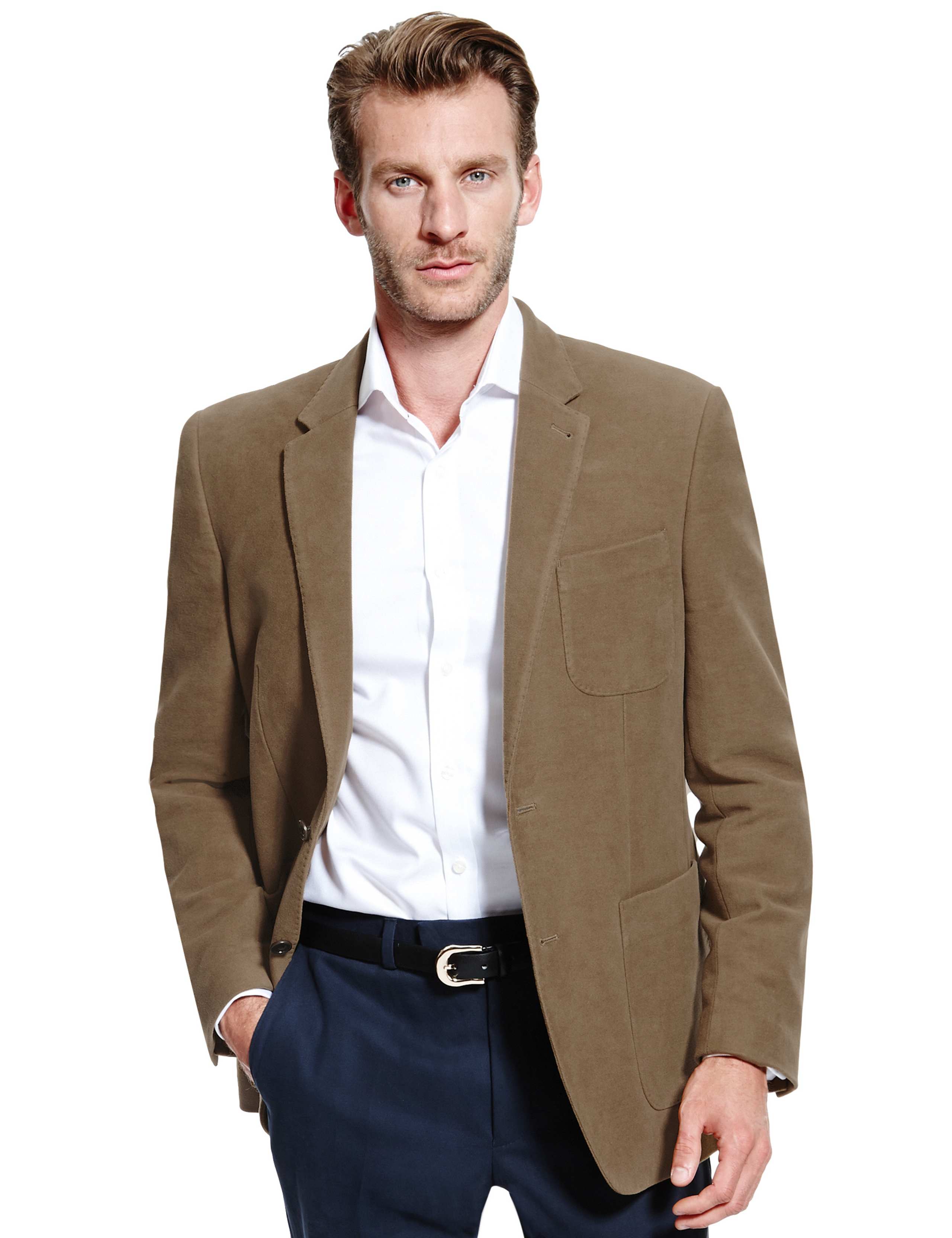 Pure Cotton 2 Button Moleskin Jacket 1 of 6