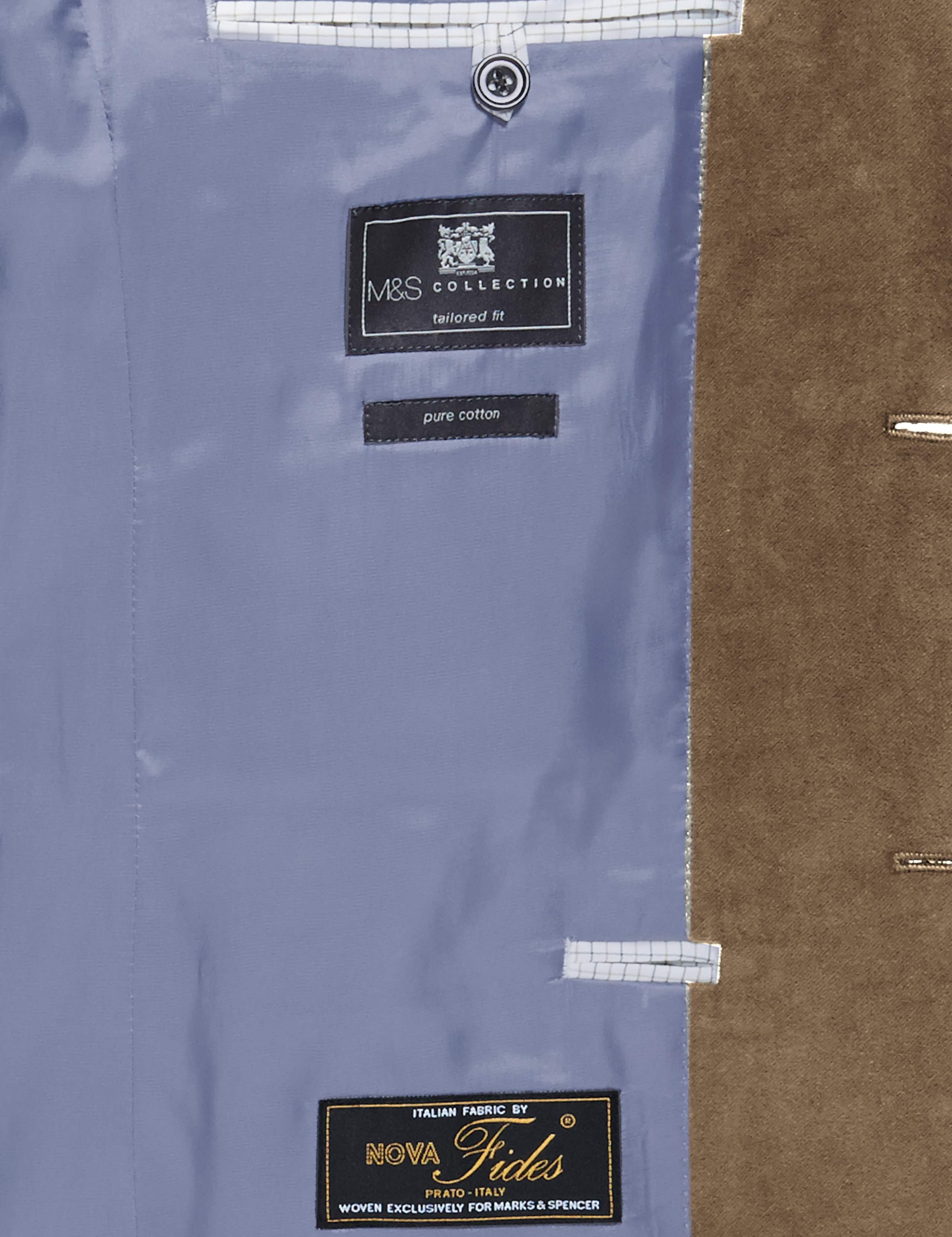 Pure Cotton 2 Button Moleskin Jacket 4 of 6